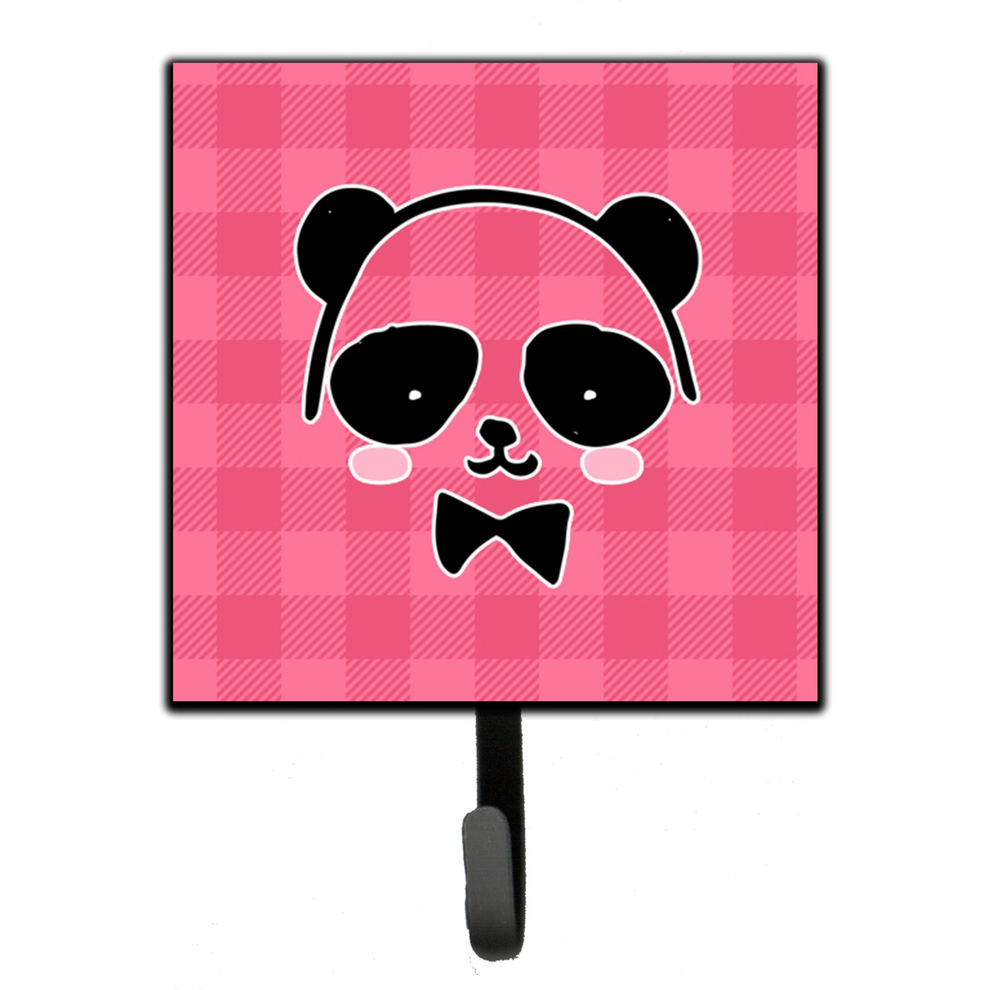 &quotCaroline's Treasures Panda Bear Pink Face Wall Hook, Small, Multicolor"