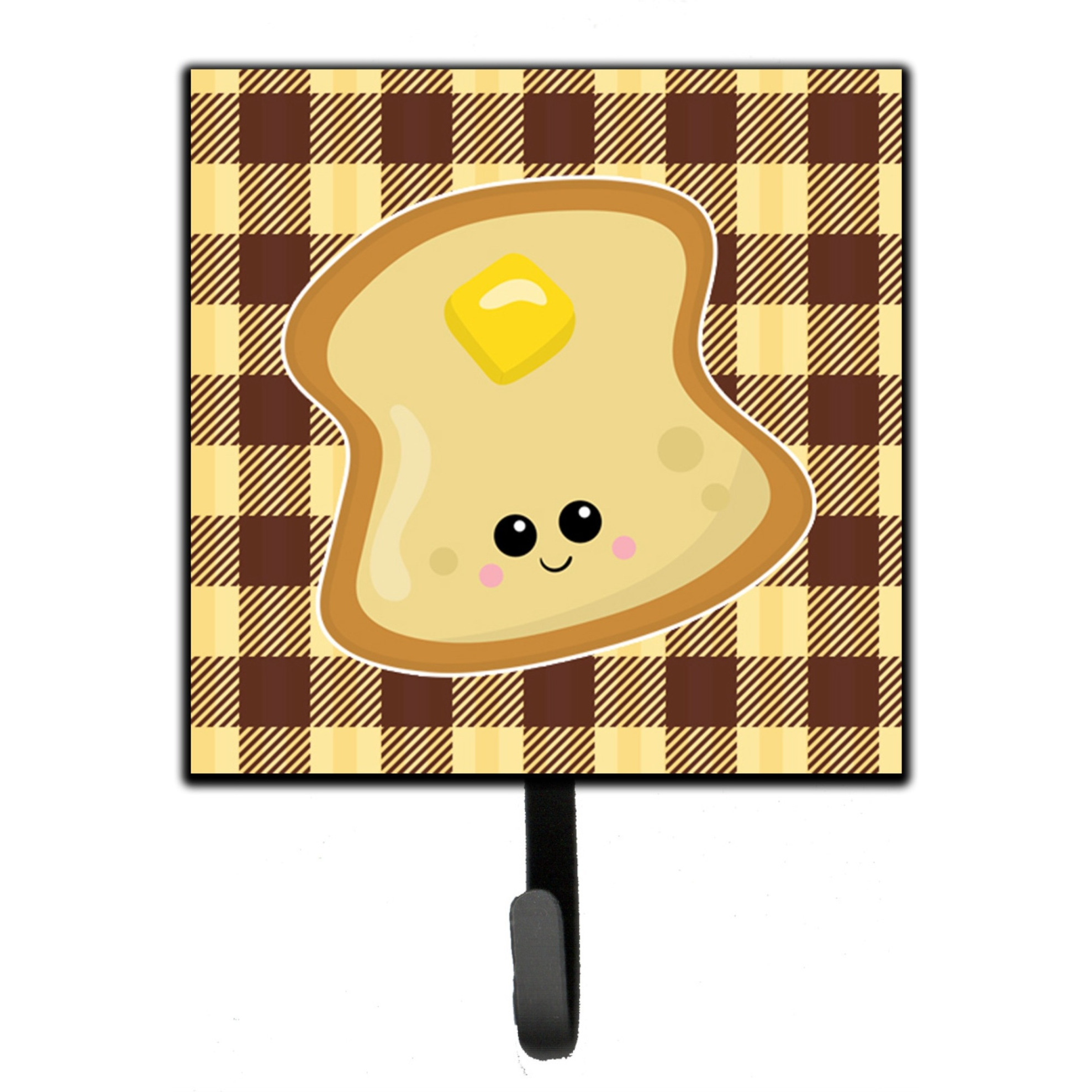&quotCaroline's Treasures Buttered Toast Face Wall Hook, Small, Multicolor"