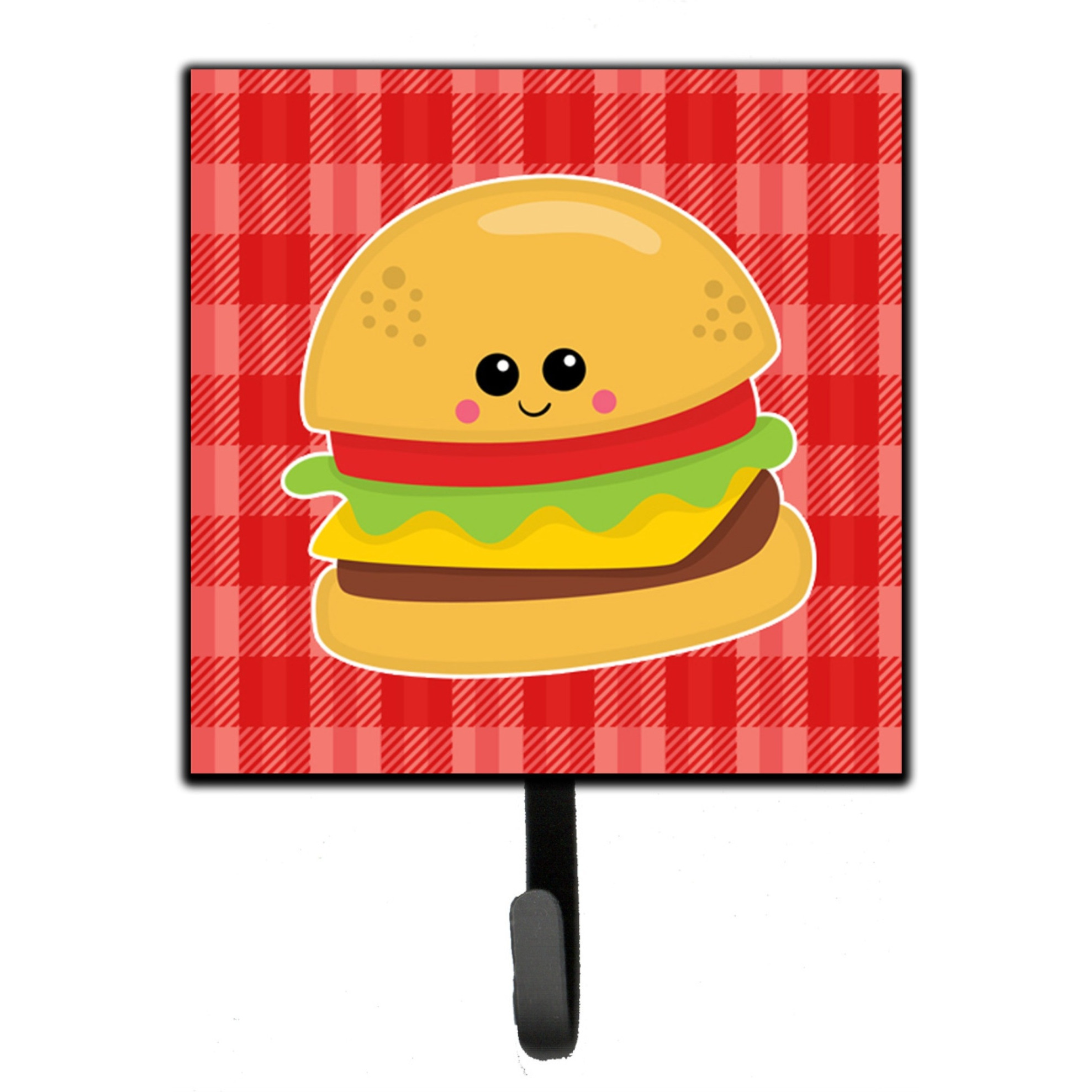 &quotCaroline's Treasures Hamburger Face Wall Hook, Small, Multicolor"