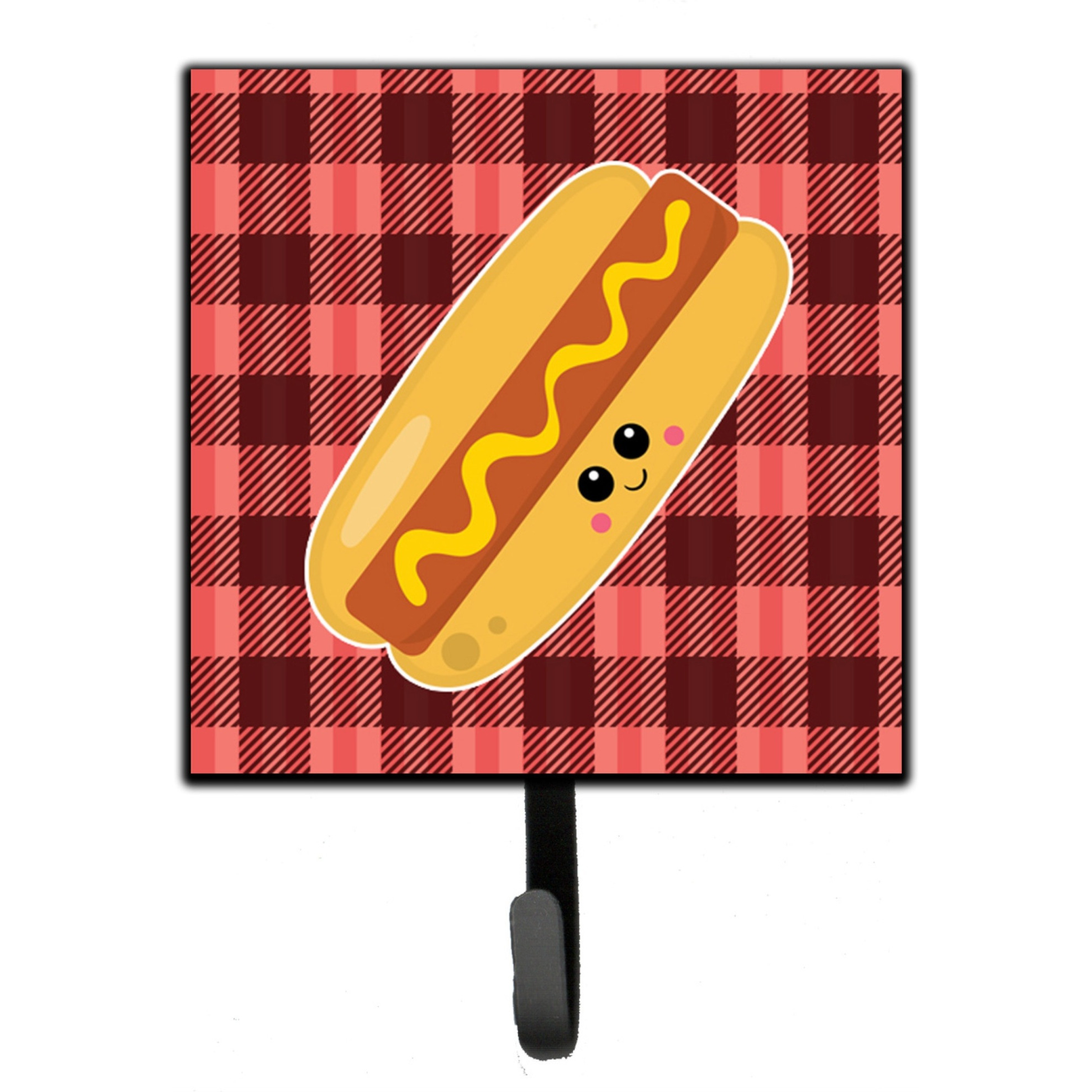 &quotCaroline's Treasures Hot Dog Face Wall Hook, Small, Multicolor"