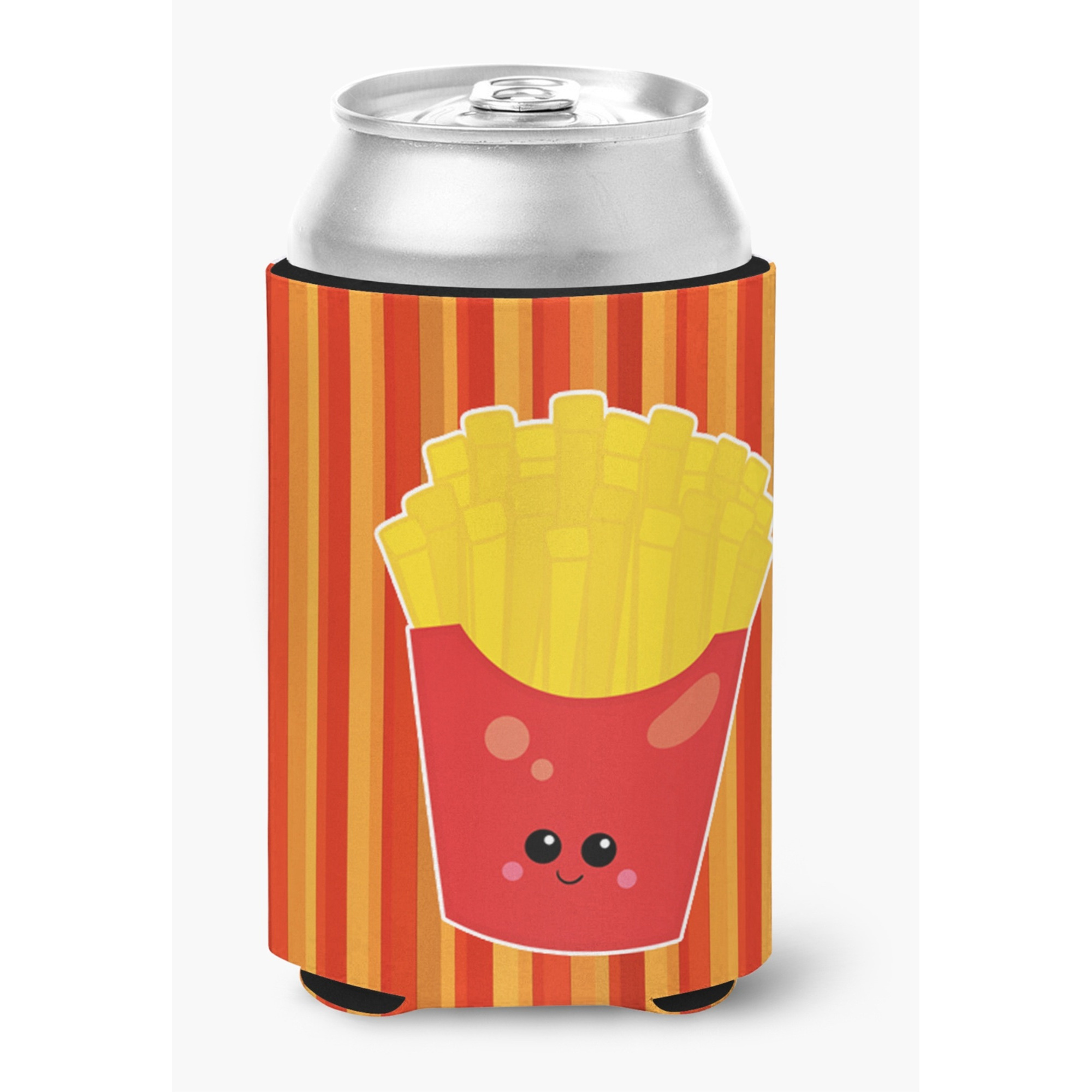 &quotCaroline's Treasures French Fries Face Can or Bottle Hugger, Can Hugger, Multicolor"
