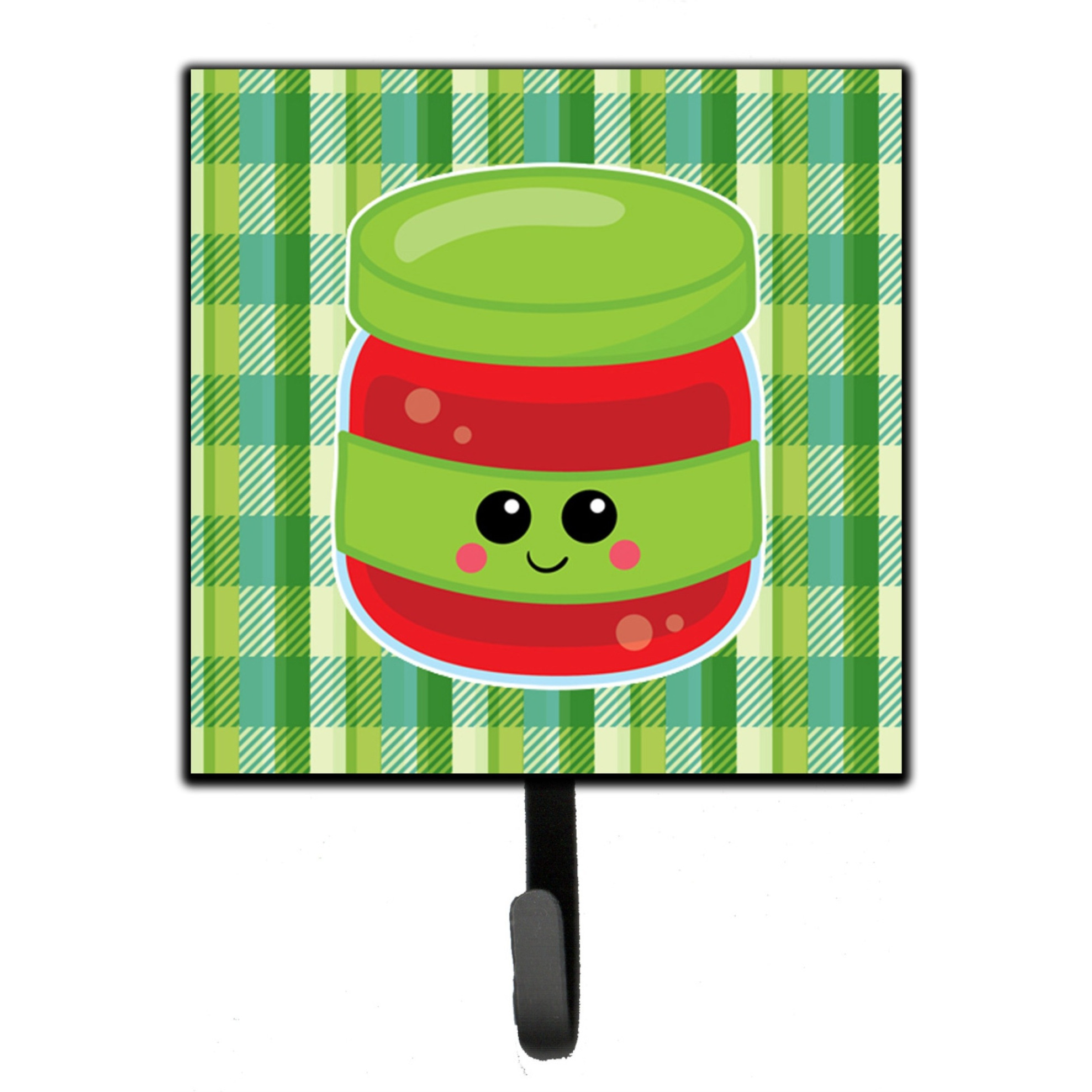 &quotCaroline's Treasures Jelly Jar Face Wall Hook, Small, Multicolor"
