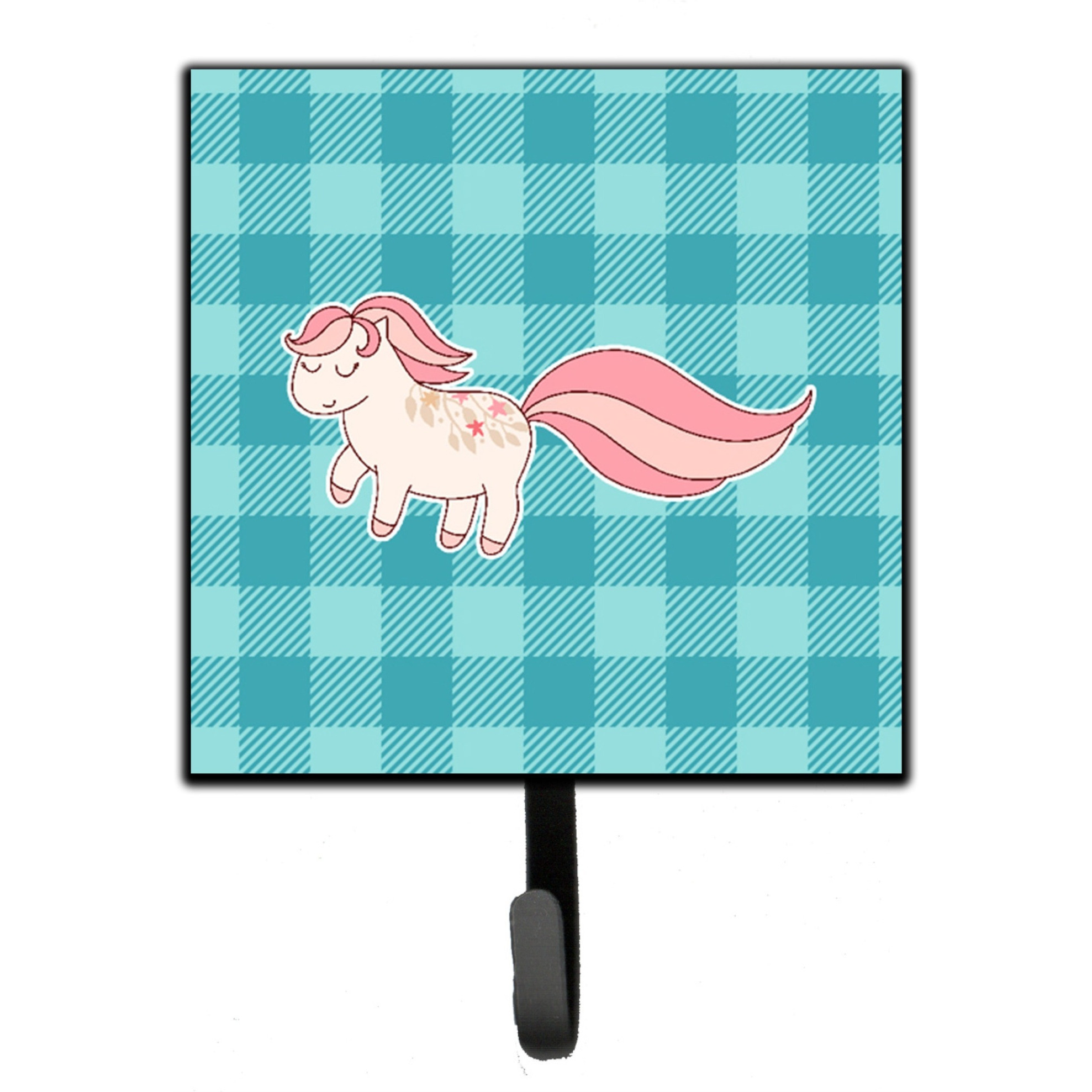 &quotCaroline's Treasures Little Pink Pony Polkadots Wall Hook, Small, Multicolor"