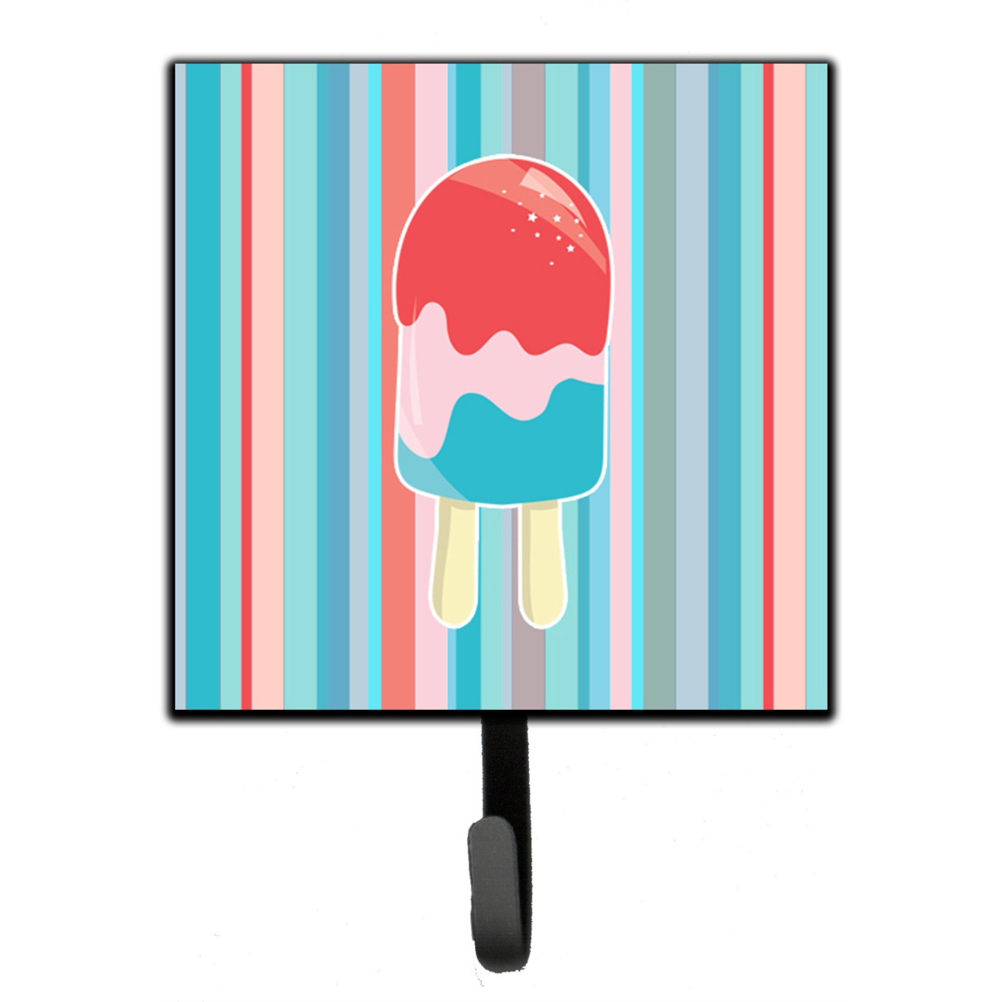 &quotCaroline's Treasures Ice Pop Popcicle Red Pink Blue Wall Hook, Small, Multicolor"