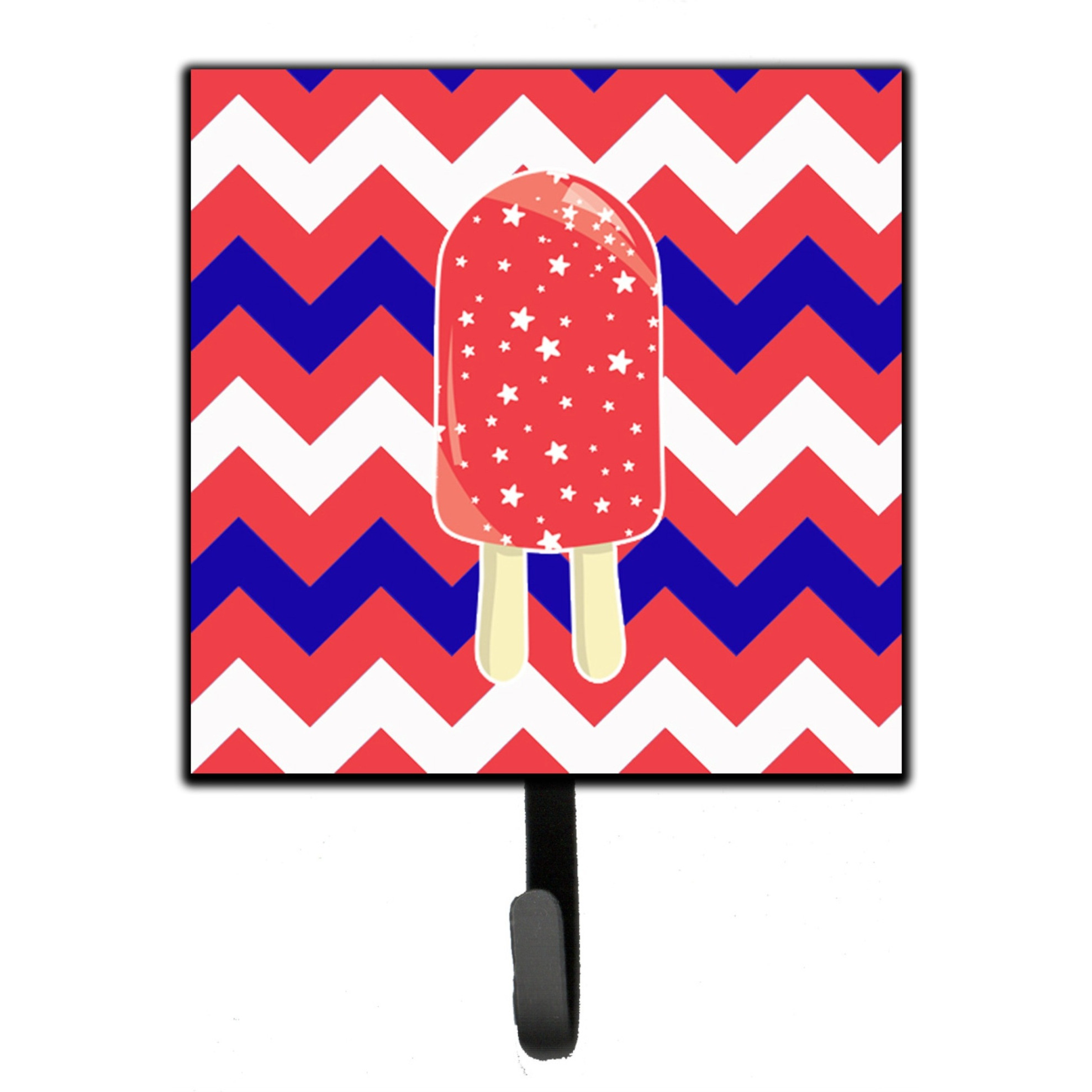 &quotCaroline's Treasures Ice Pop Popcicle Red White Blue Wall Hook, Small, Multicolor"