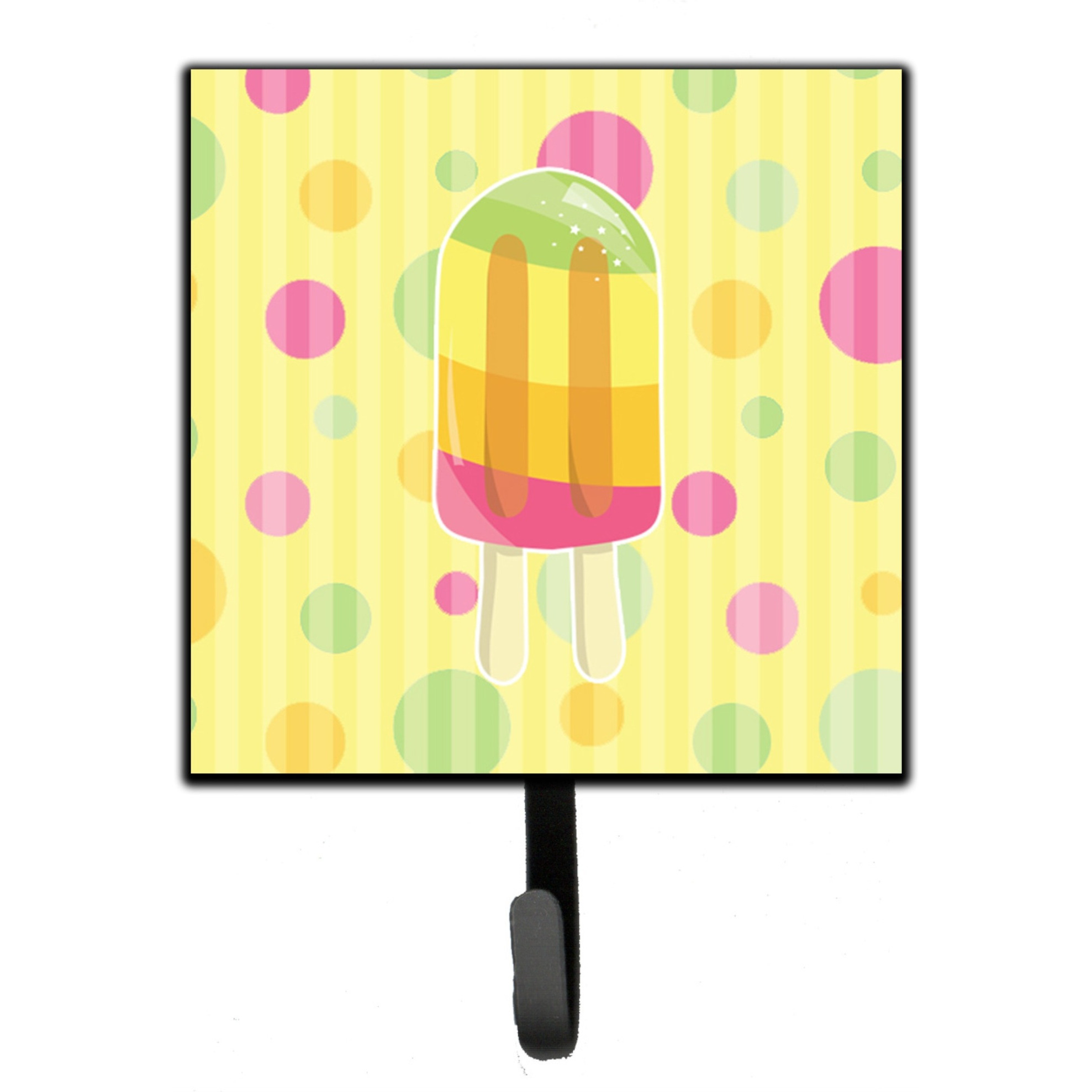 &quotCaroline's Treasures Ice Pop Popcicle Polkadots Wall Hook, Small, Multicolor"