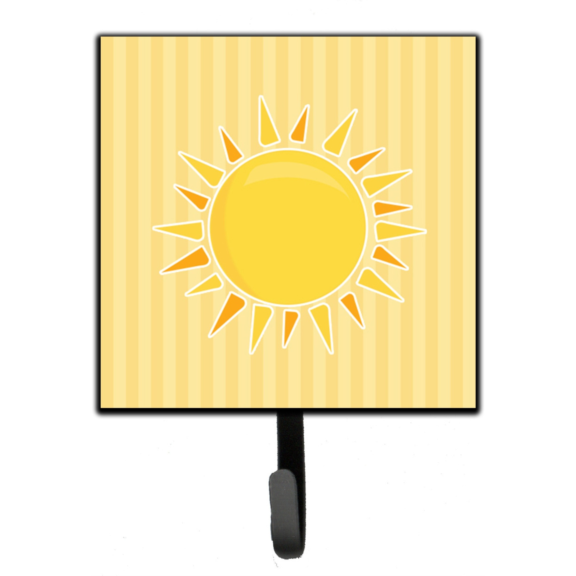&quotCaroline's Treasures Sunshine Sun on Stripes Wall Hook, Small, Multicolor"