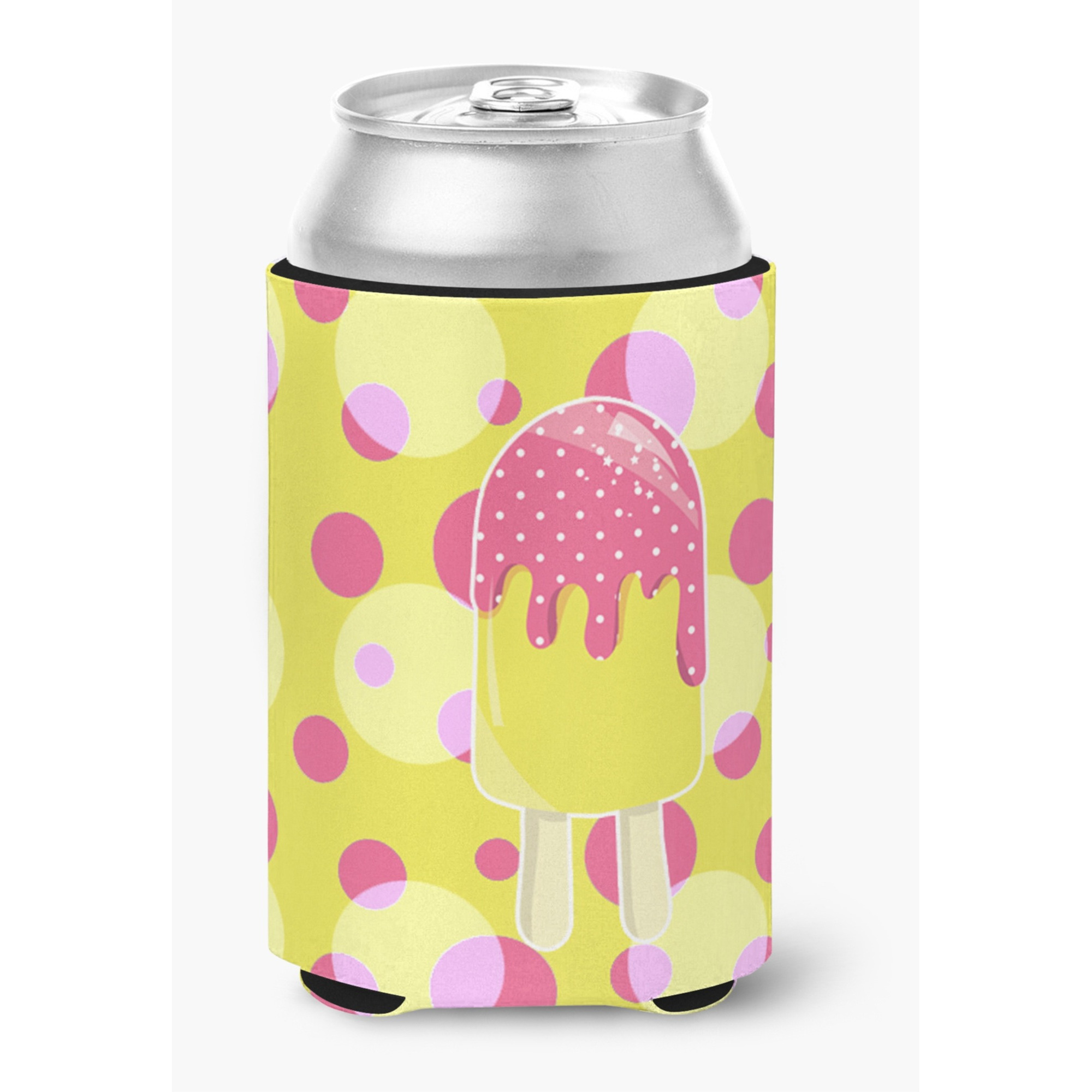 &quotCaroline's Treasures Ice Pop Popcicle Pink Yellow Can or Bottle Hugger, Can Hugger, Multicolor"