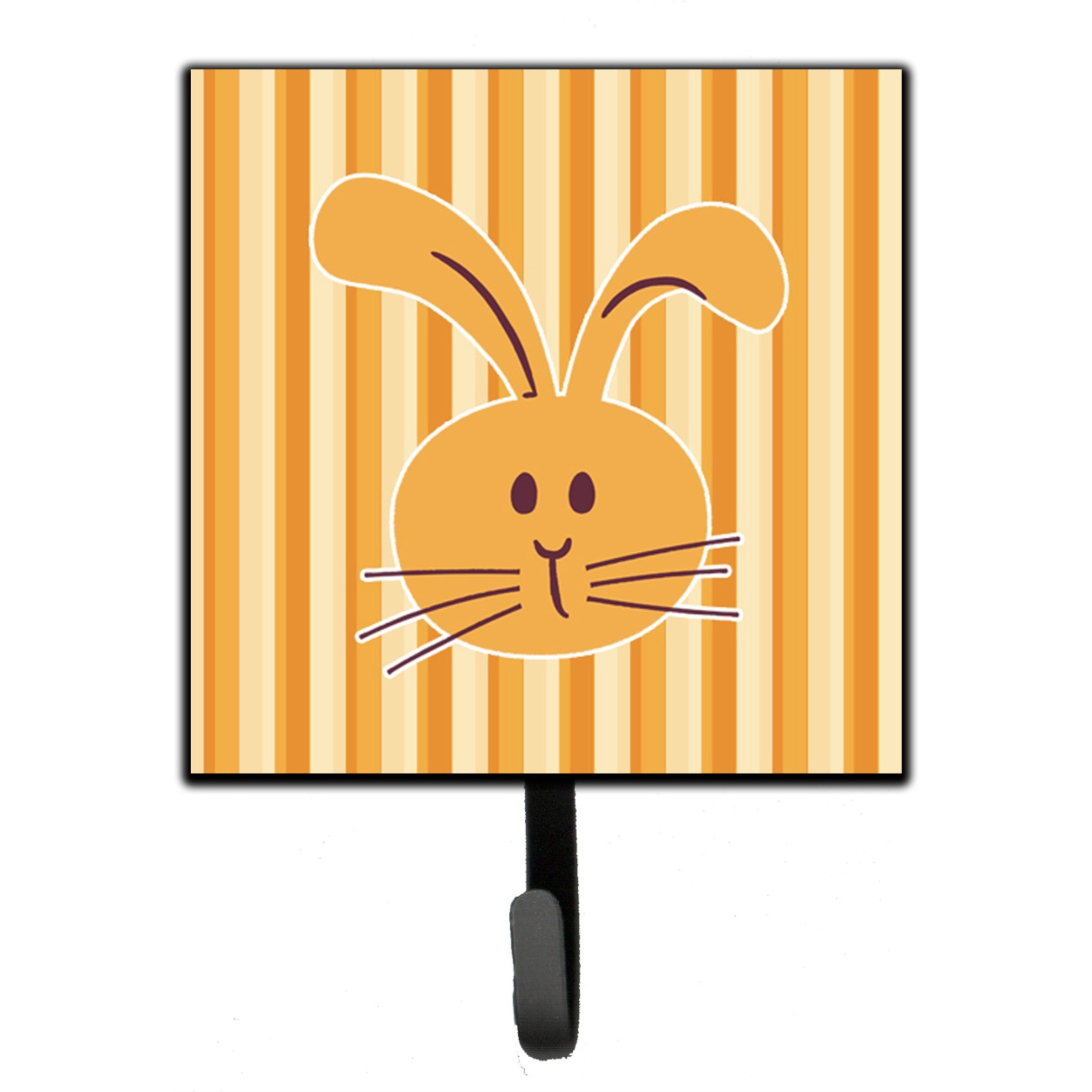 &quotCaroline's Treasures Rabbit on Stripes Wall Hook, Small, Multicolor"