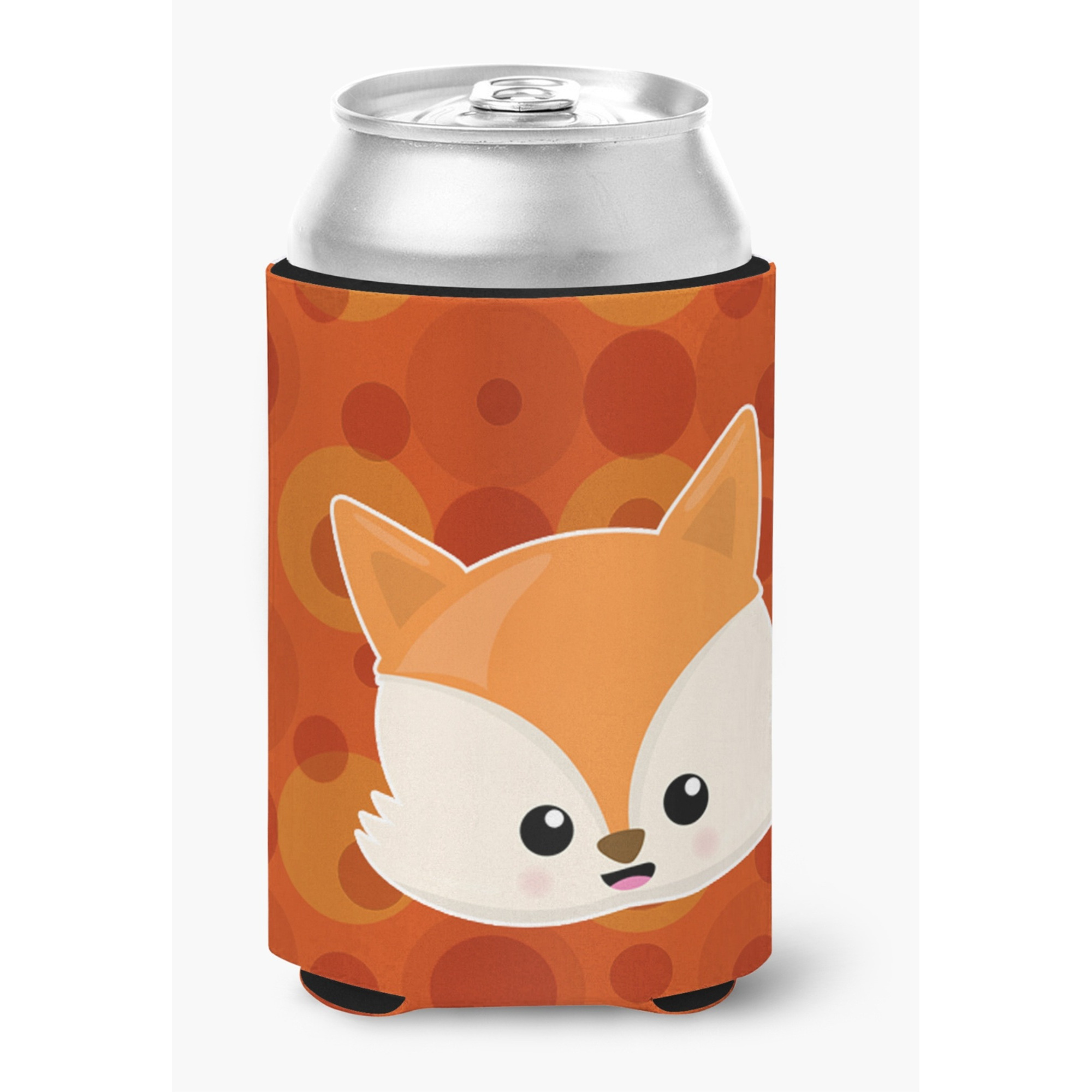 &quotCaroline's Treasures Baby Fox Face Polkadots Can or Bottle Hugger, Can Hugger, Multicolor"