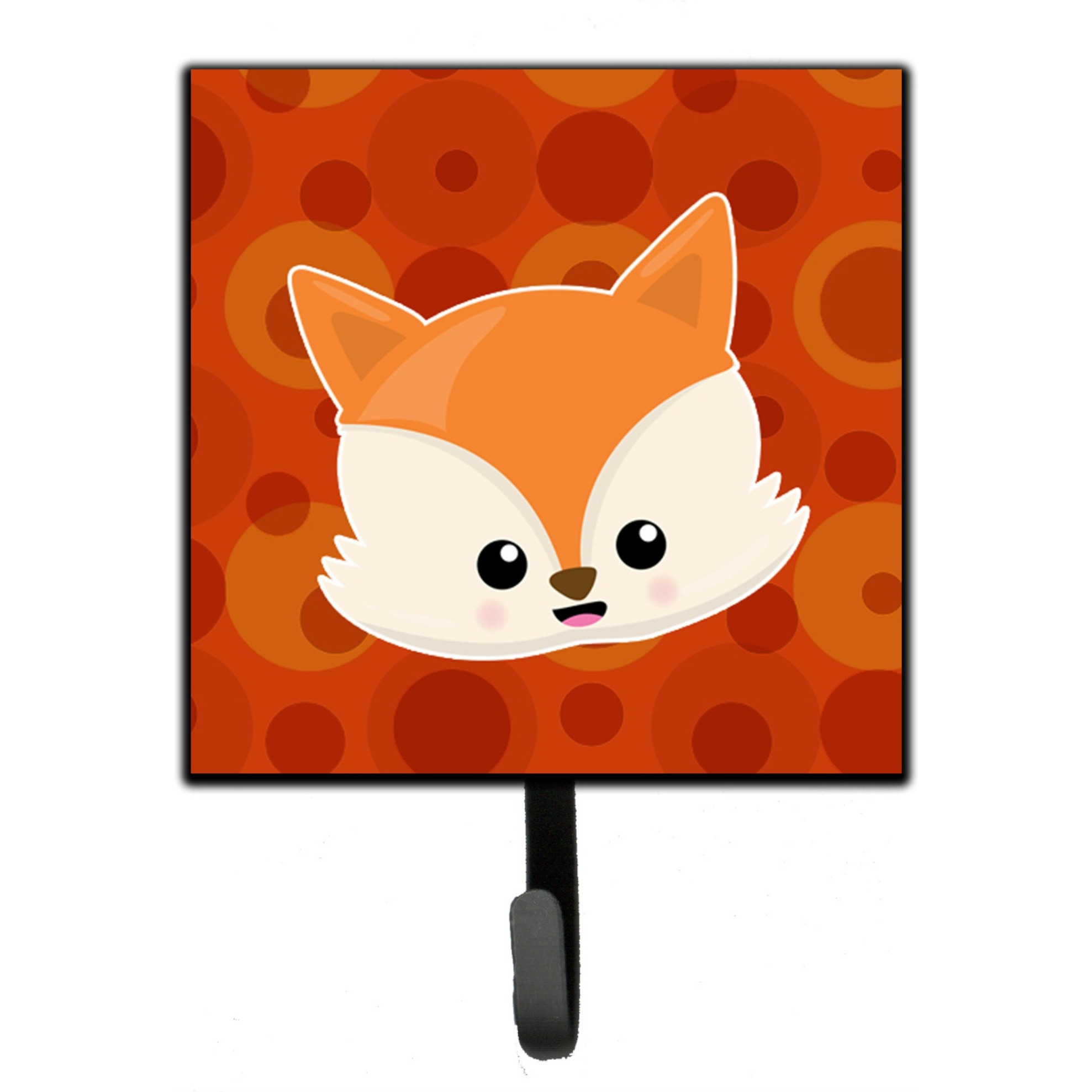 &quotCaroline's Treasures Baby Fox Face Polkadots Wall Hook, Small, Multicolor"