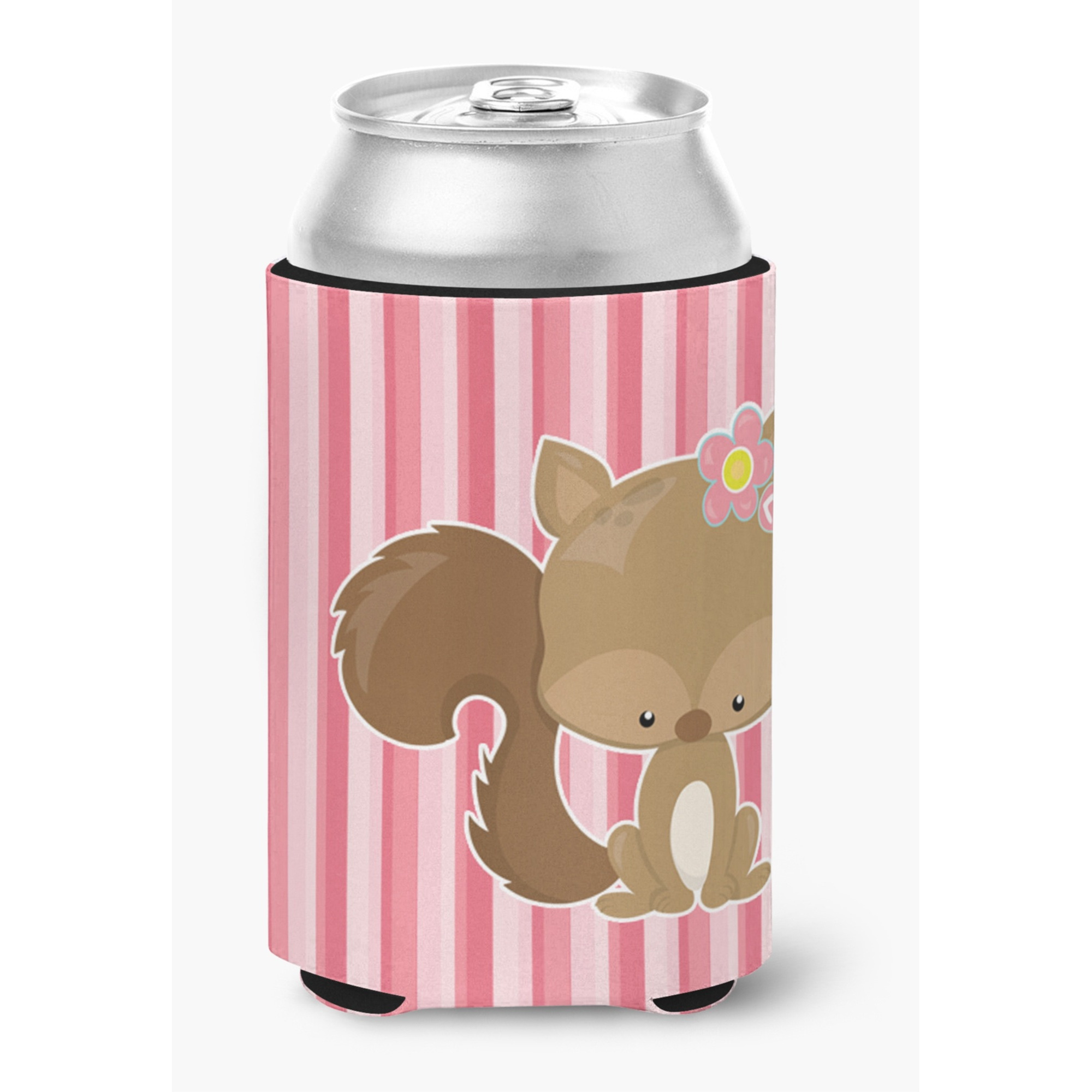 &quotCaroline's Treasures Squirrel with Flowers Can or Bottle Hugger, Can Hugger, Multicolor"