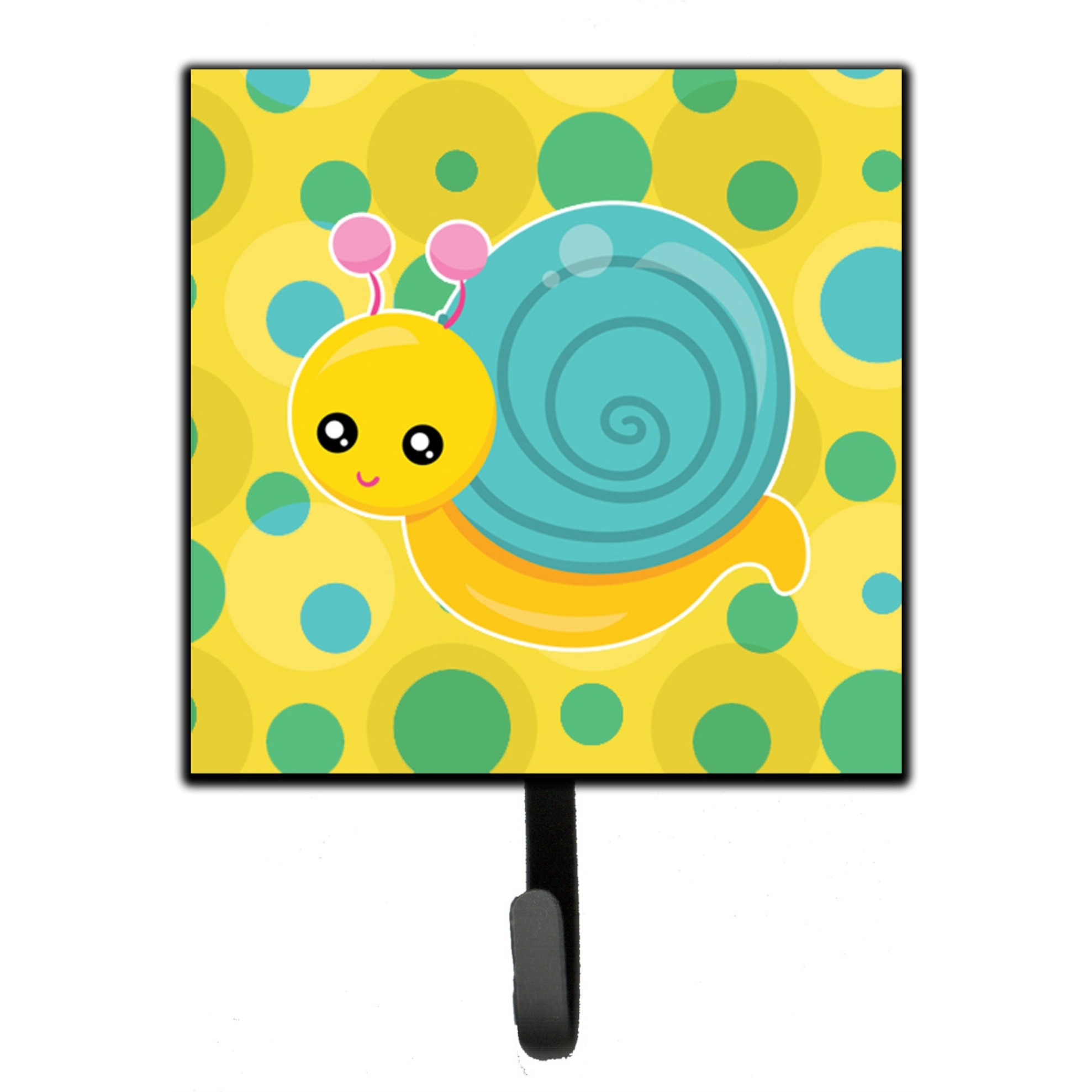 &quotCaroline's Treasures Snail on Polkadots Wall Hook, Small, Multicolor"