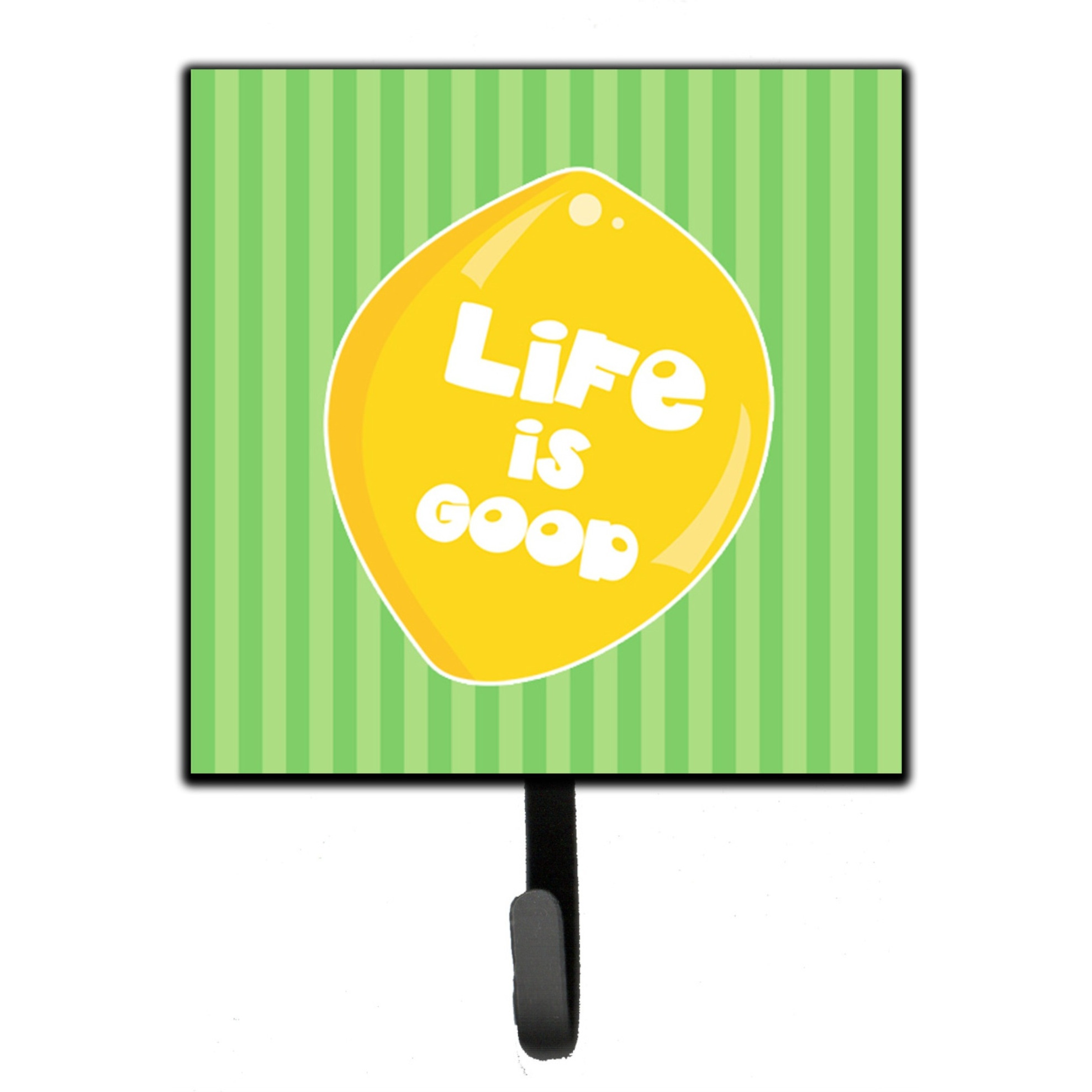 &quotCaroline's Treasures Lemon Life is Good Wall Hook, Small, Multicolor"