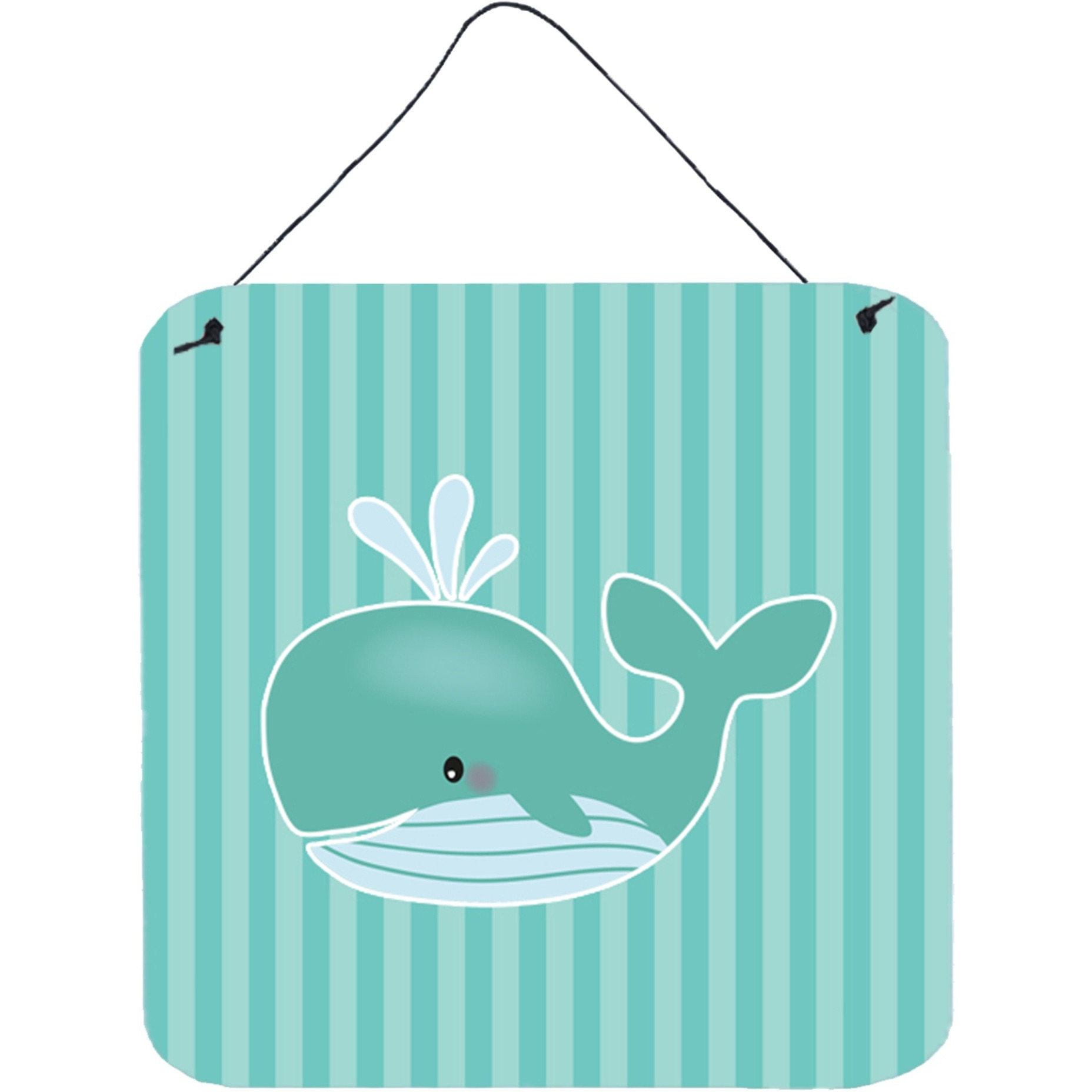 &quotCaroline's Treasures Whale Metal Print, 6"" x 6"", Multicolor"