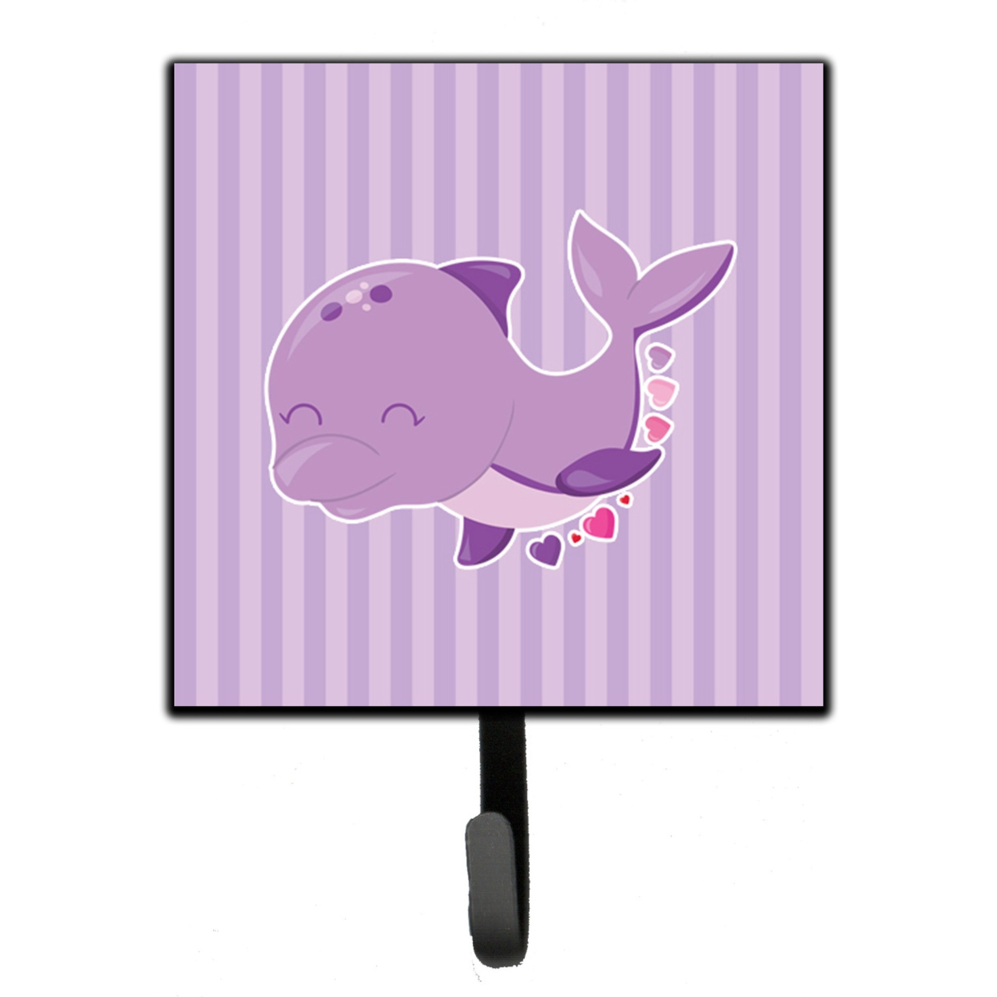 &quotCaroline's Treasures Purple Dolphin Wall Hook, Small, Multicolor"