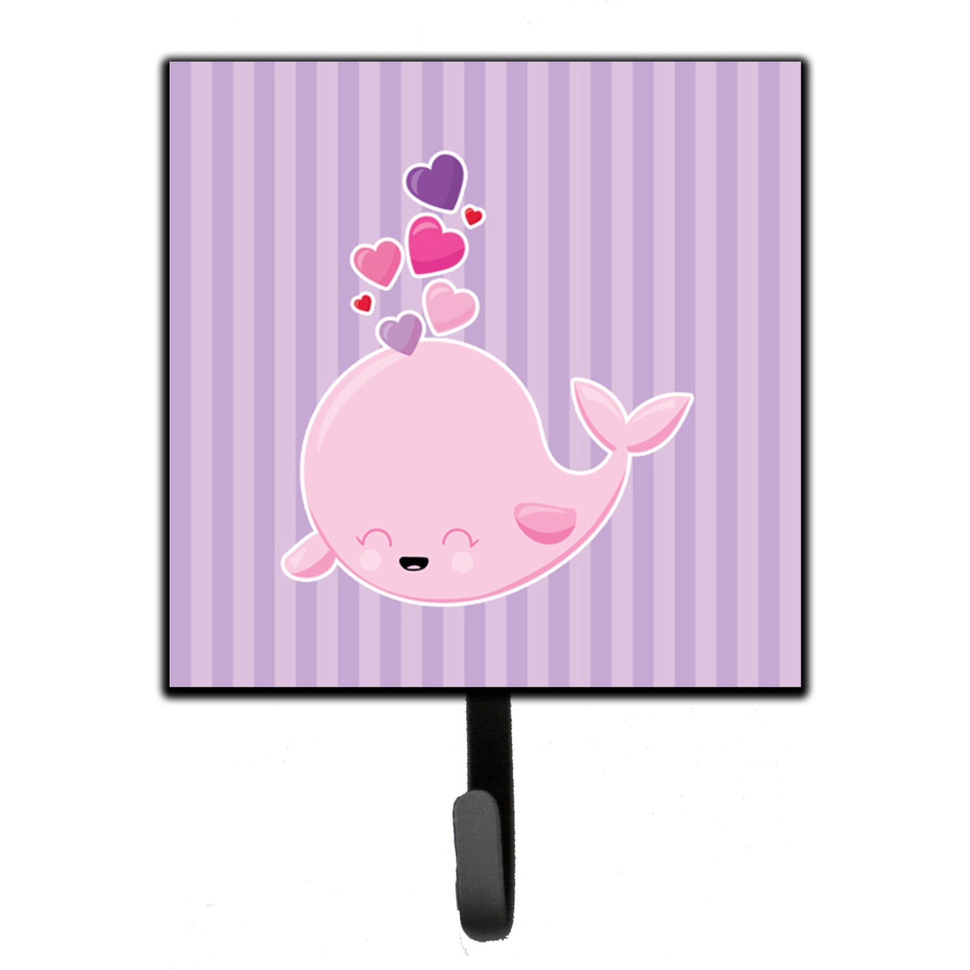 &quotCaroline's Treasures Pink Whale Wall Hook, Small, Multicolor"