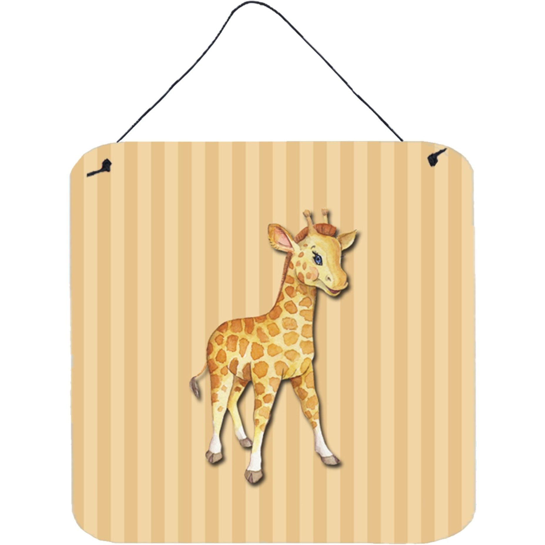 &quotCaroline's Treasures Giraffe Metal Print, 6"" x 6"", Multicolor"