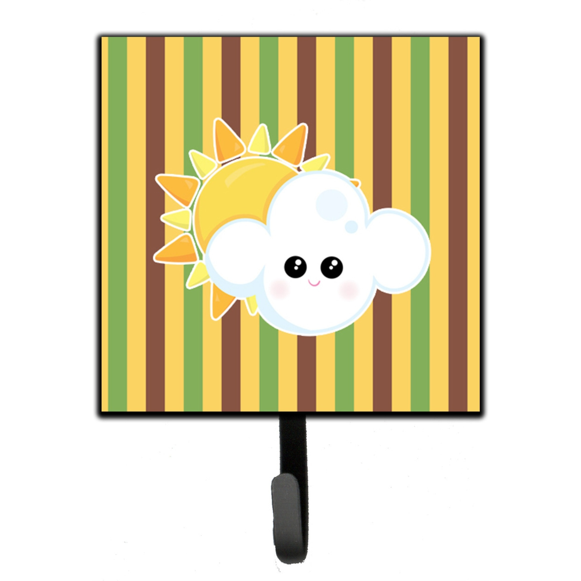 &quotCaroline's Treasures Weather Partly Cloudy Face Wall Hook, Small, Multicolor"