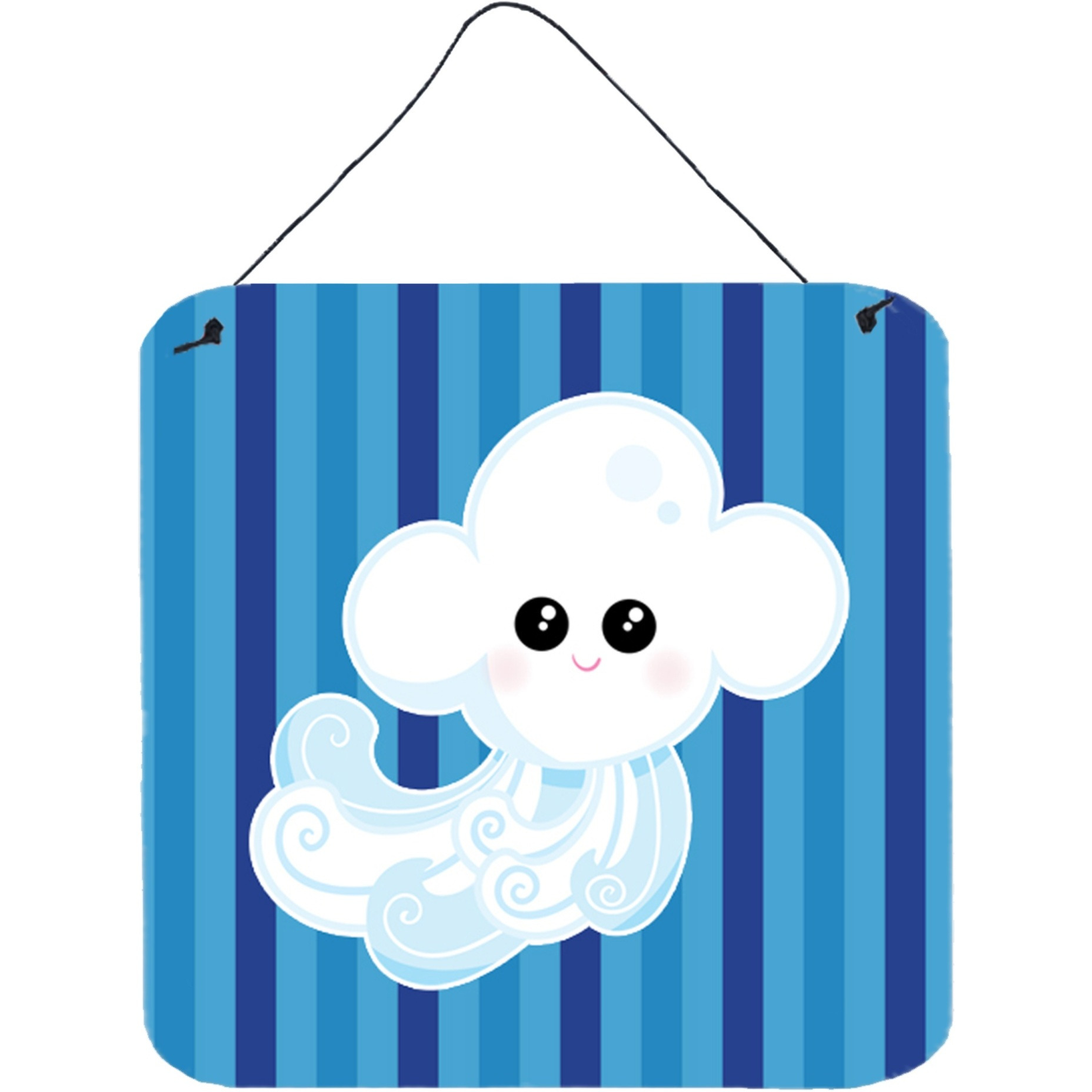 &quotCaroline's Treasures Weather Windy Face Metal Print, 6"" x 6"", Multicolor"