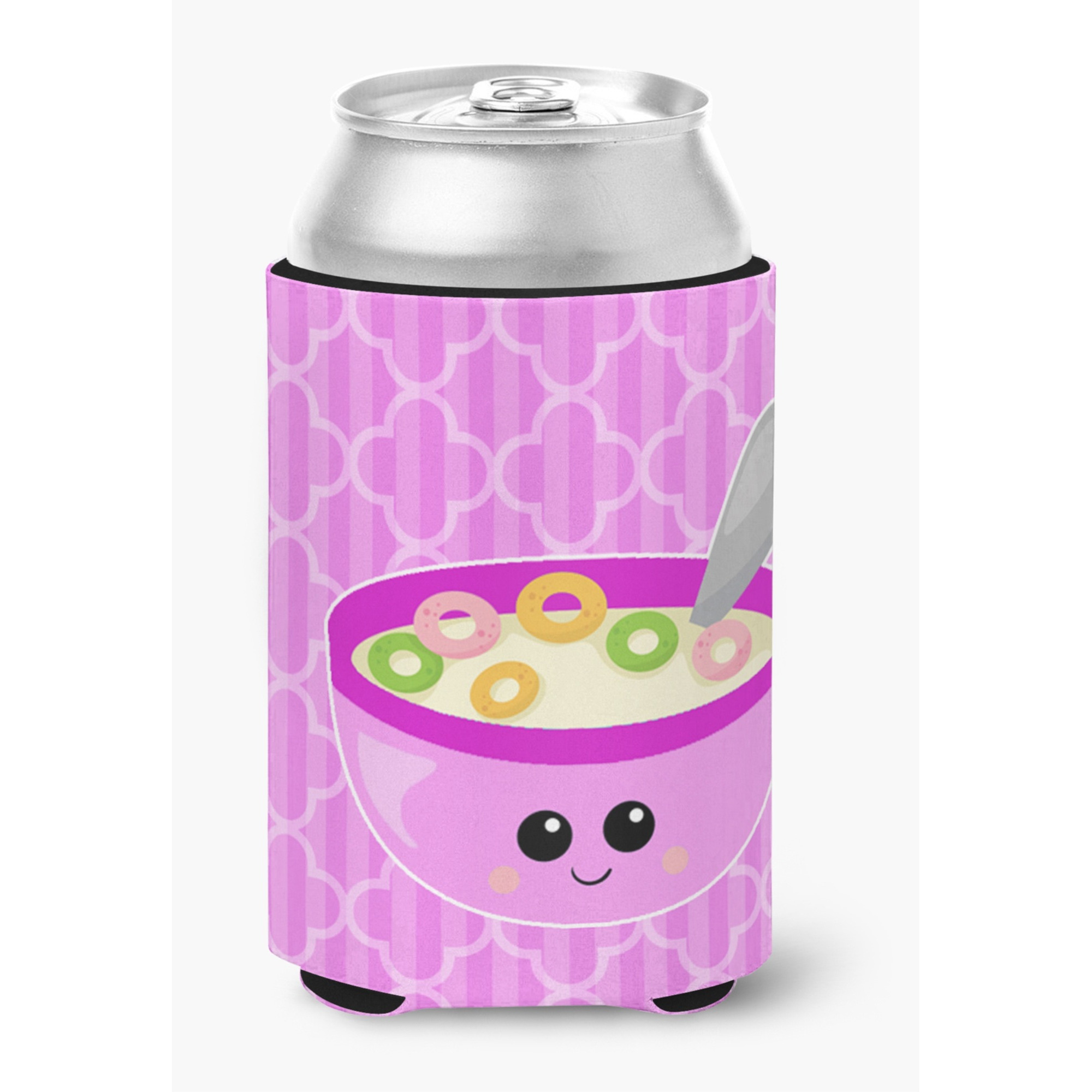 &quotCaroline's Treasures Pink Bowl of Cereal Can or Bottle Hugger, Can Hugger, Multicolor"