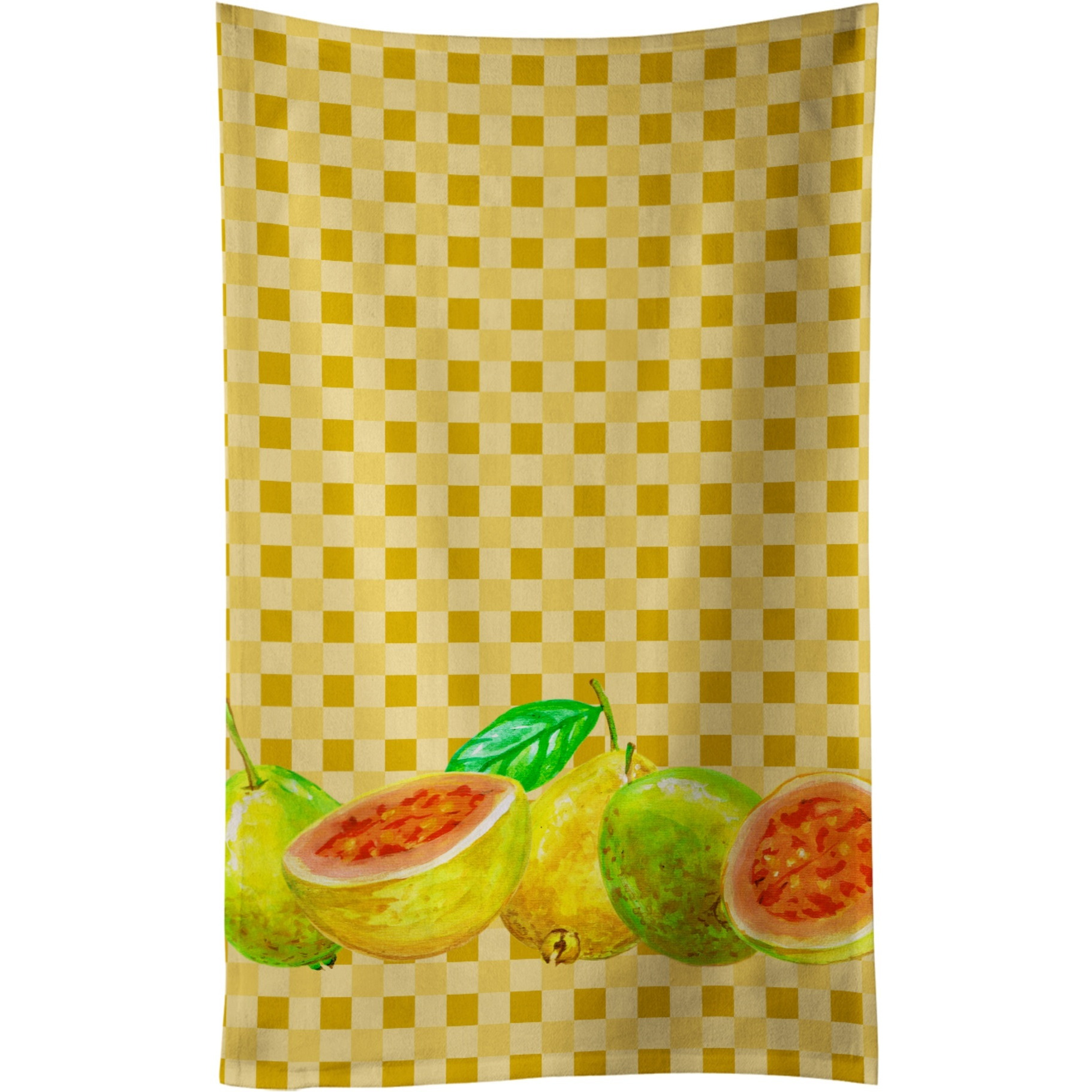 &quotCaroline's Treasures Guavas on Basketweave Decorated dish towel, 25Hx15W, Multicolor"