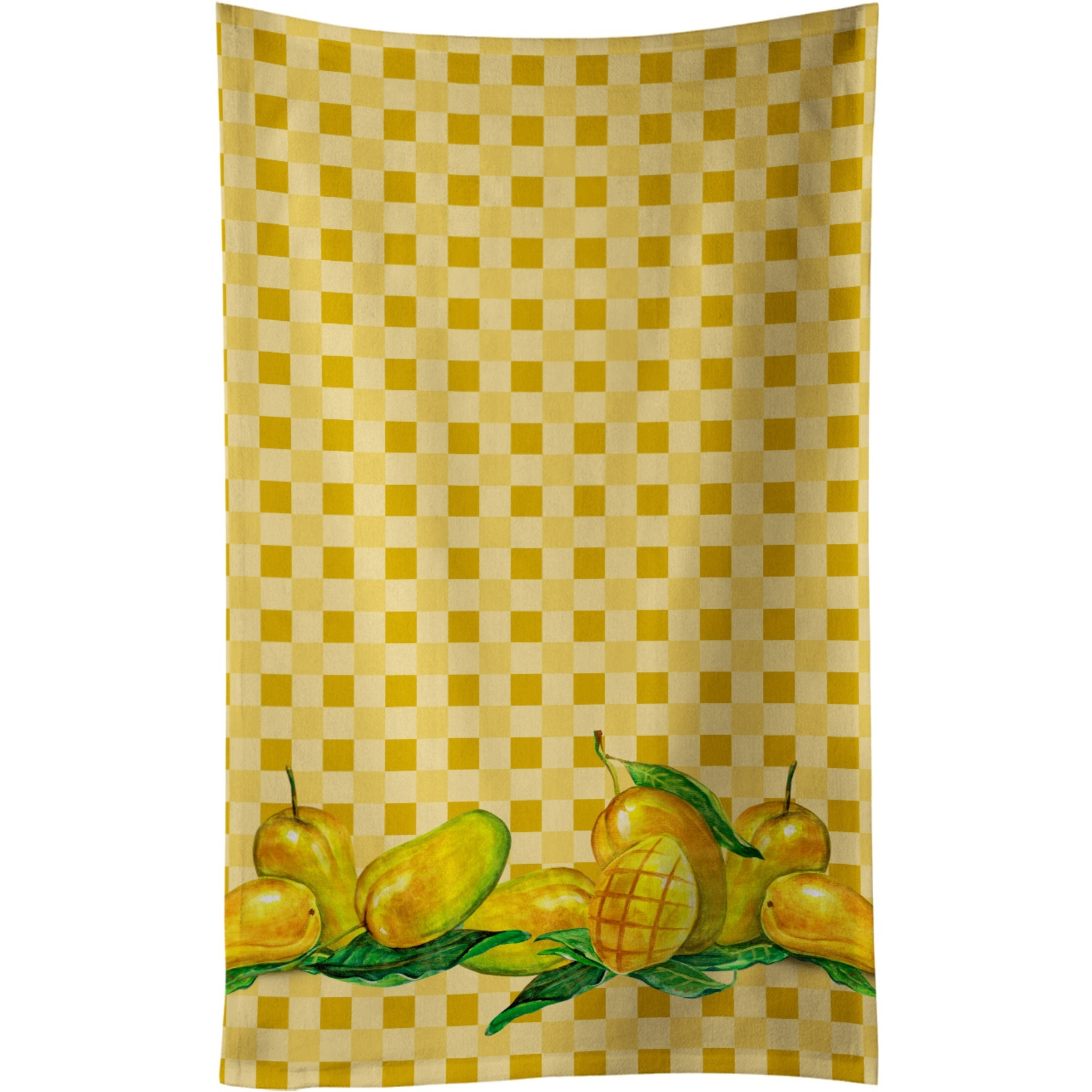&quotCaroline's Treasures Mangos on Basketweave Decorated dish towel, 25Hx15W, Multicolor"