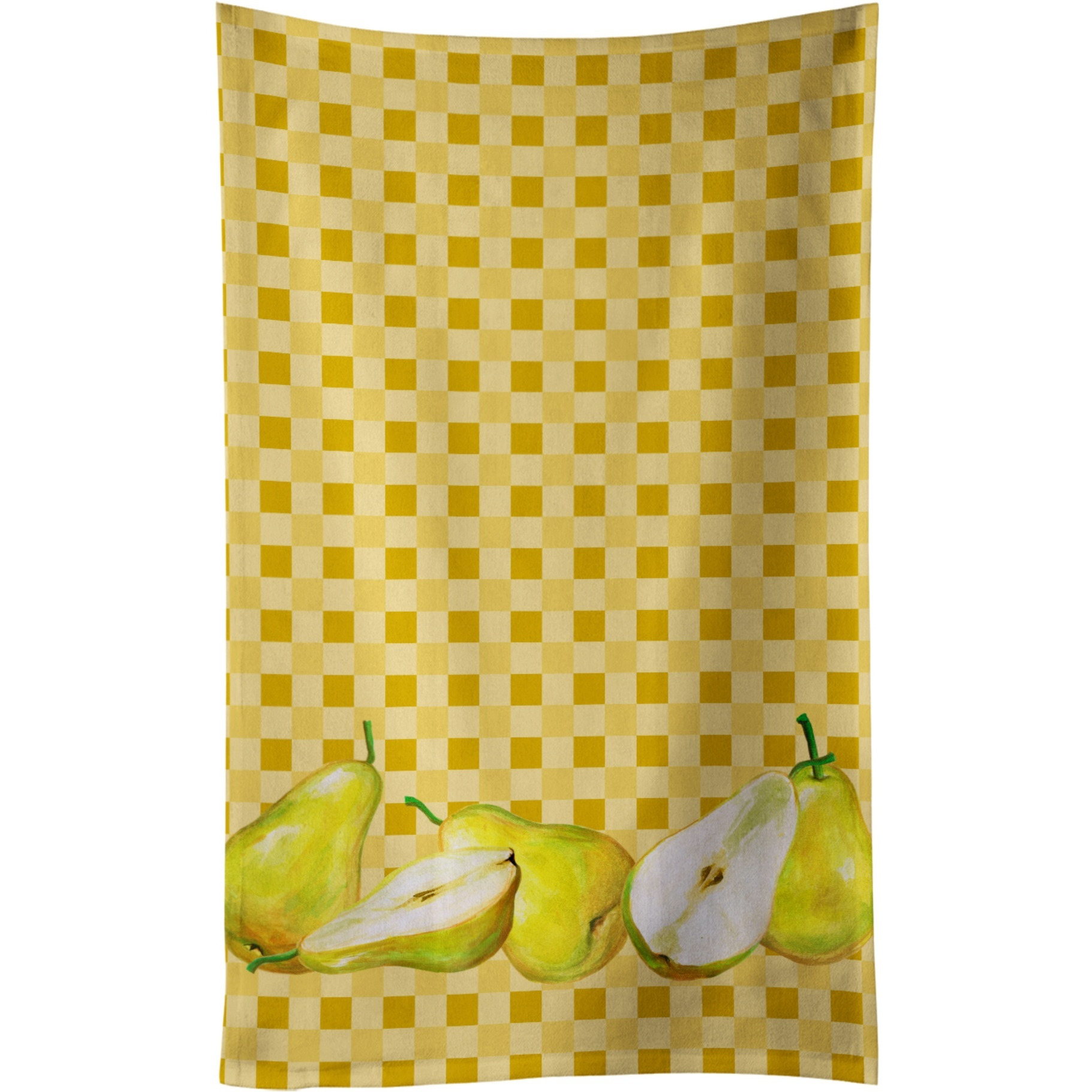 &quotCaroline's Treasures Pears on Basketweave Decorated dish towel, 25Hx15W, Multicolor"
