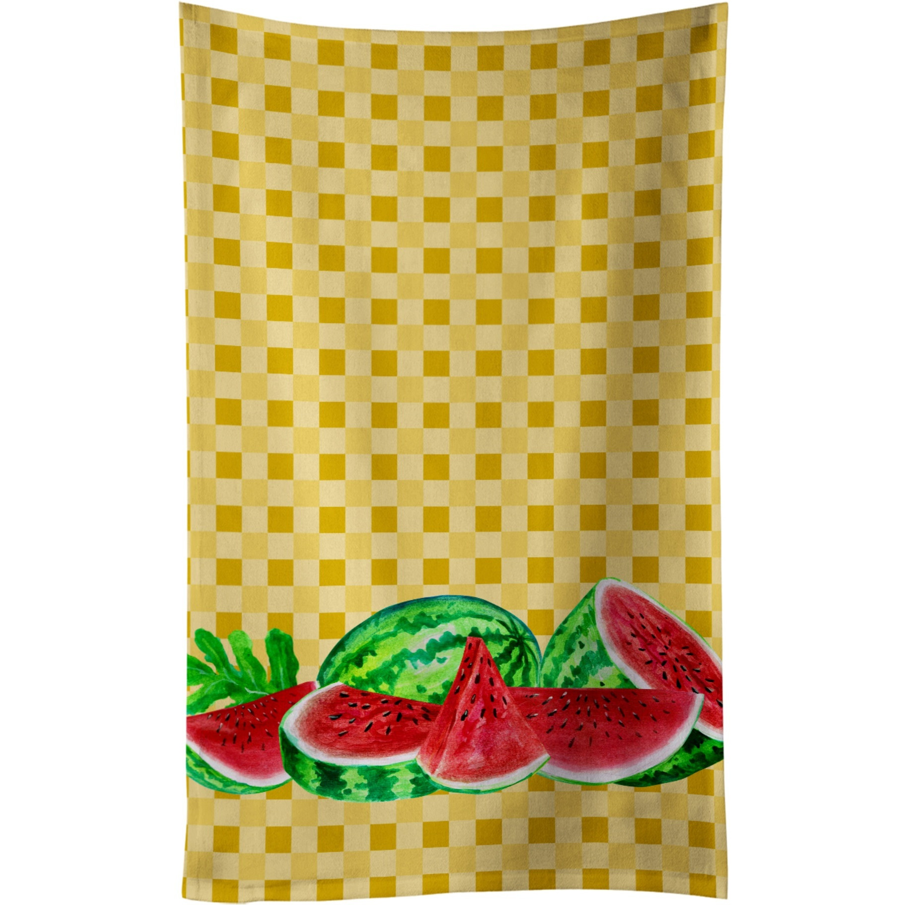 &quotCaroline's Treasures Watermelon on Basketweave Decorated dish towel, 25Hx15W, Multicolor"