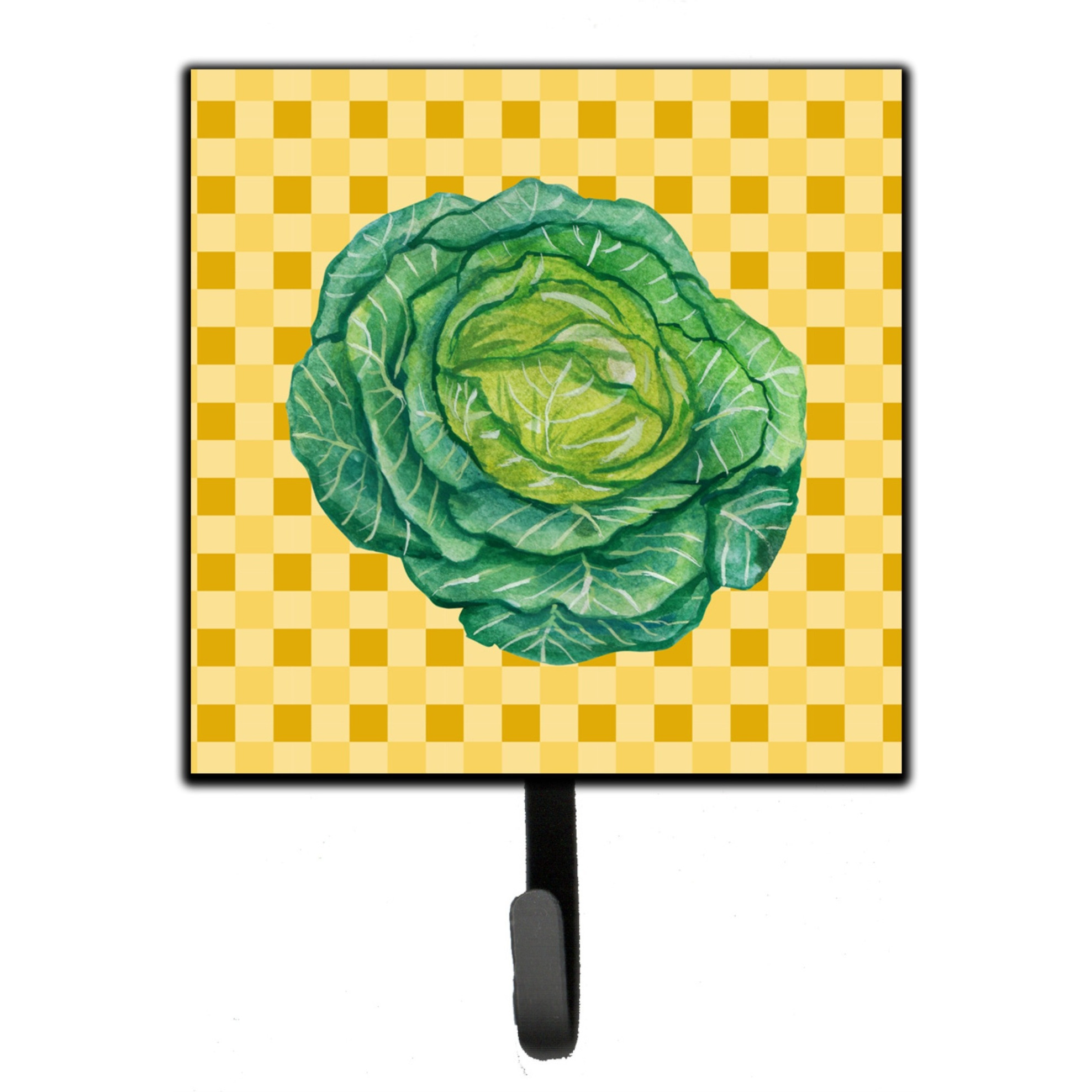 &quotCaroline's Treasures Cabbage on Basketweave Wall Hook, Small, Multicolor"