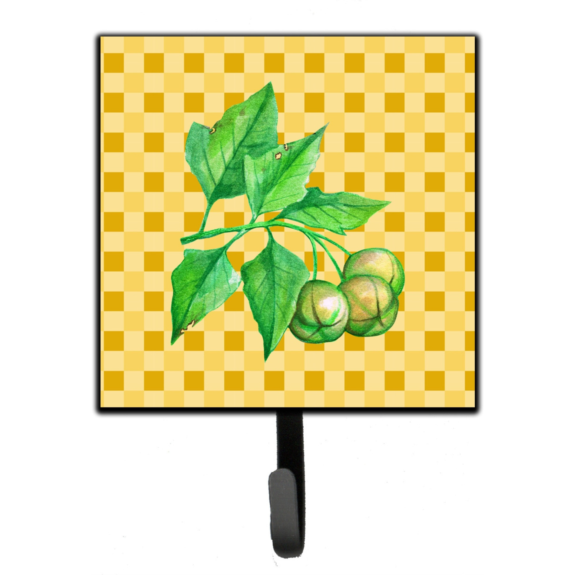 &quotCaroline's Treasures Candlenut on Basketweave Wall Hook, Small, Multicolor"