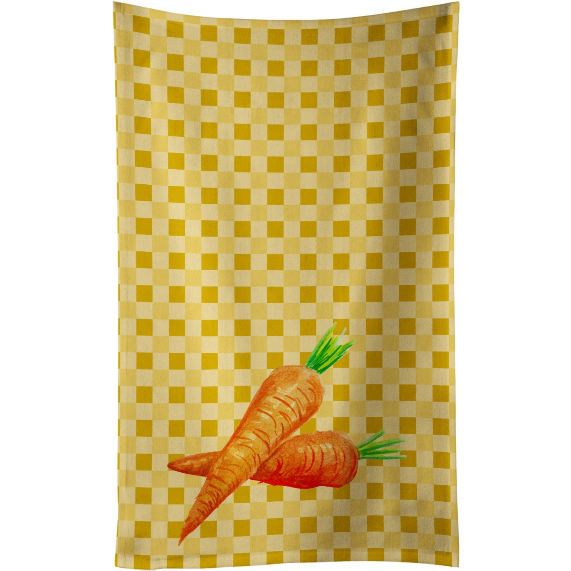 &quotCaroline's Treasures Carrots on Basketweave Decorated dish towel, 25Hx15W, Multicolor"