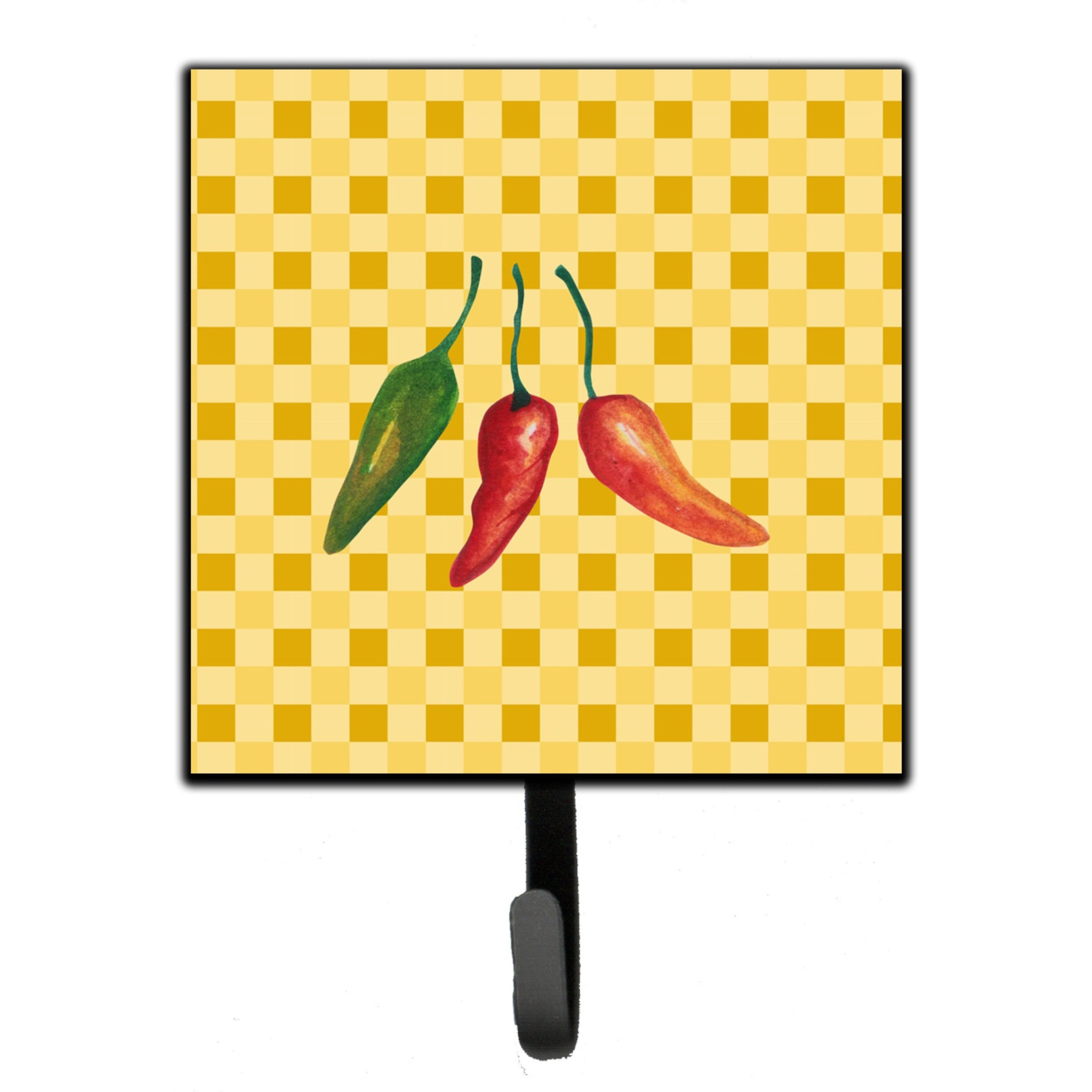 &quotCaroline's Treasures Cayenne Pepper on Basketweave Wall Hook, Small, Multicolor"
