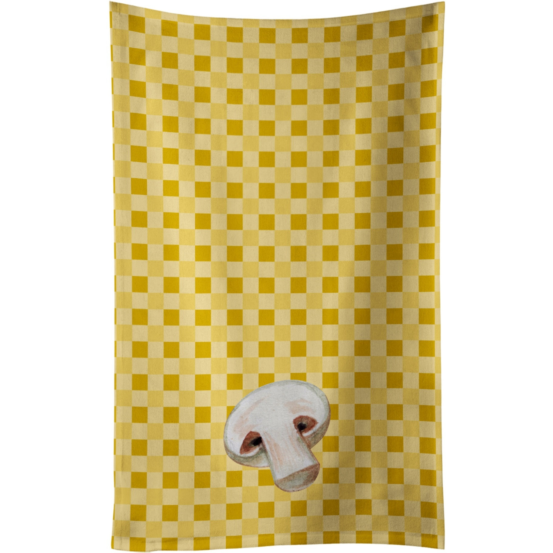 &quotCaroline's Treasures Champignon Mushroom on Basketweave Decorated dish towel, 25Hx15W, Multicolor"