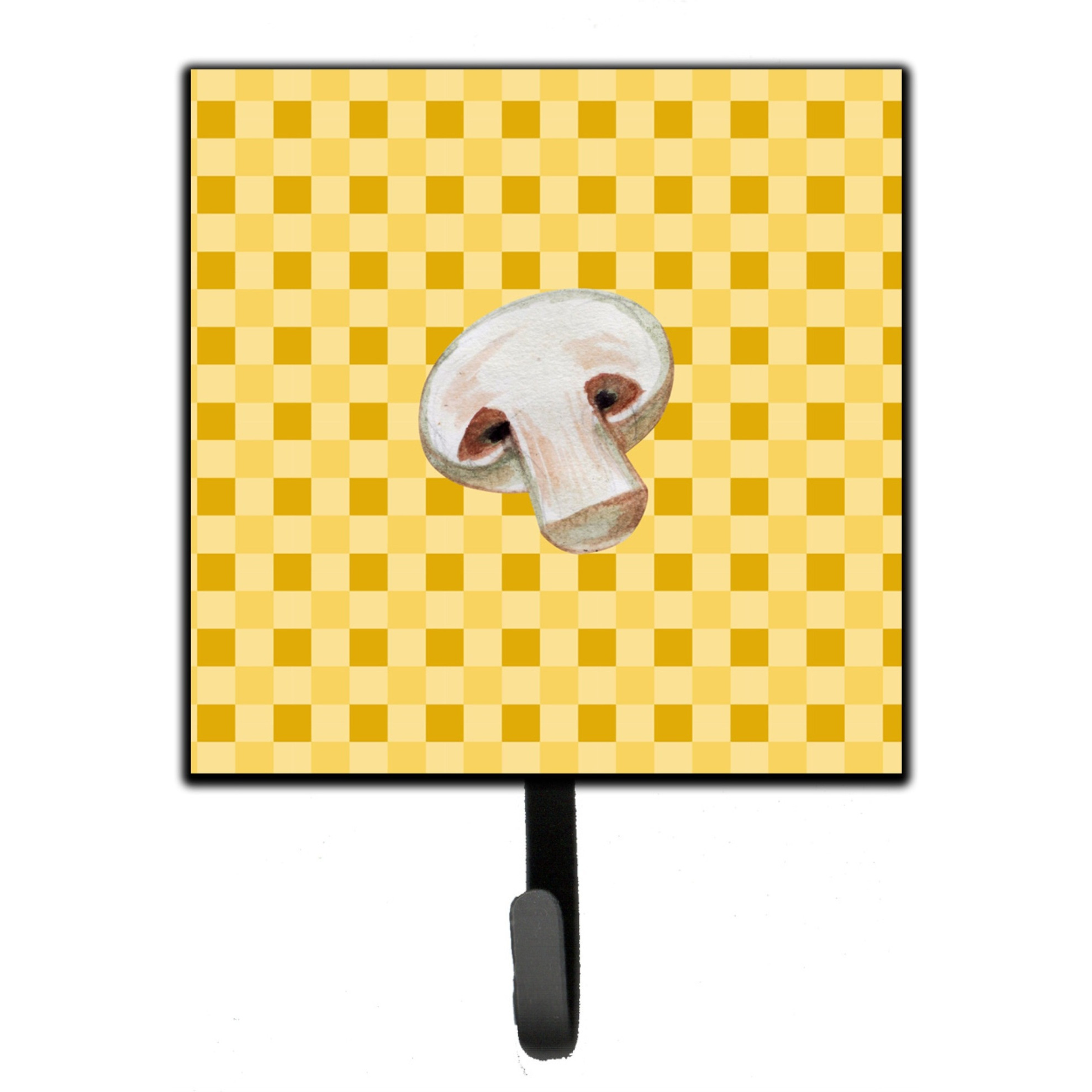 &quotCaroline's Treasures Champignon Mushroom on Basketweave Wall Hook, Small, Multicolor"