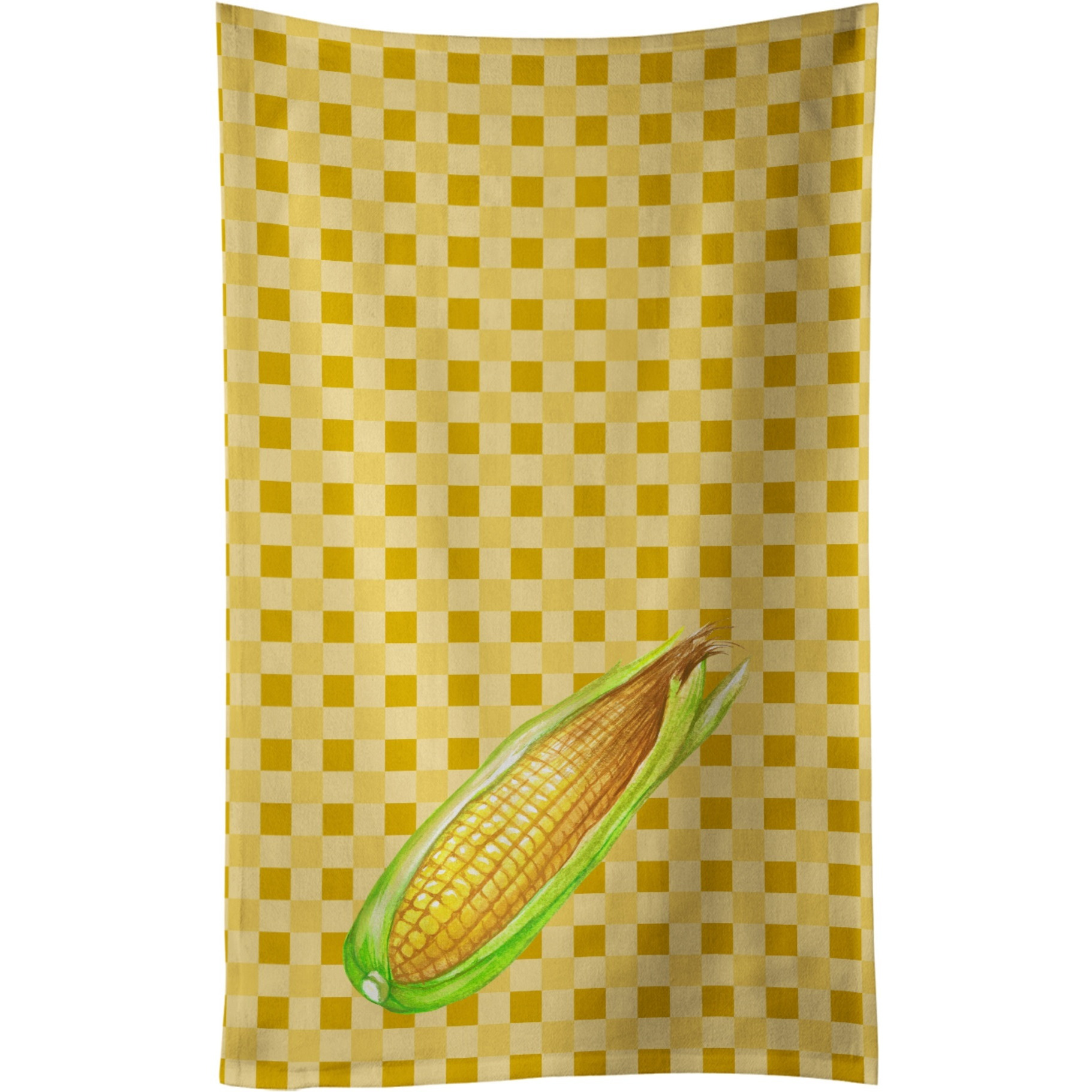 &quotCaroline's Treasures Corn on Basketweave Decorated dish towel, 25Hx15W, Multicolor"