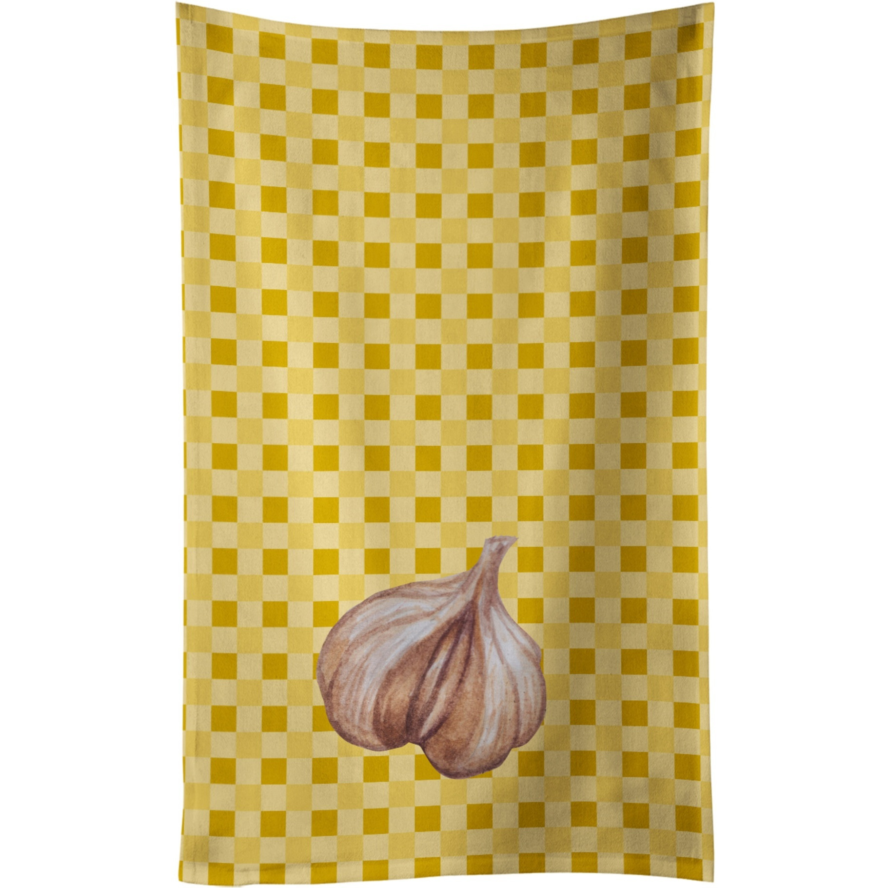 &quotCaroline's Treasures Garlic on Basketweave Decorated dish towel, 25Hx15W, Multicolor"