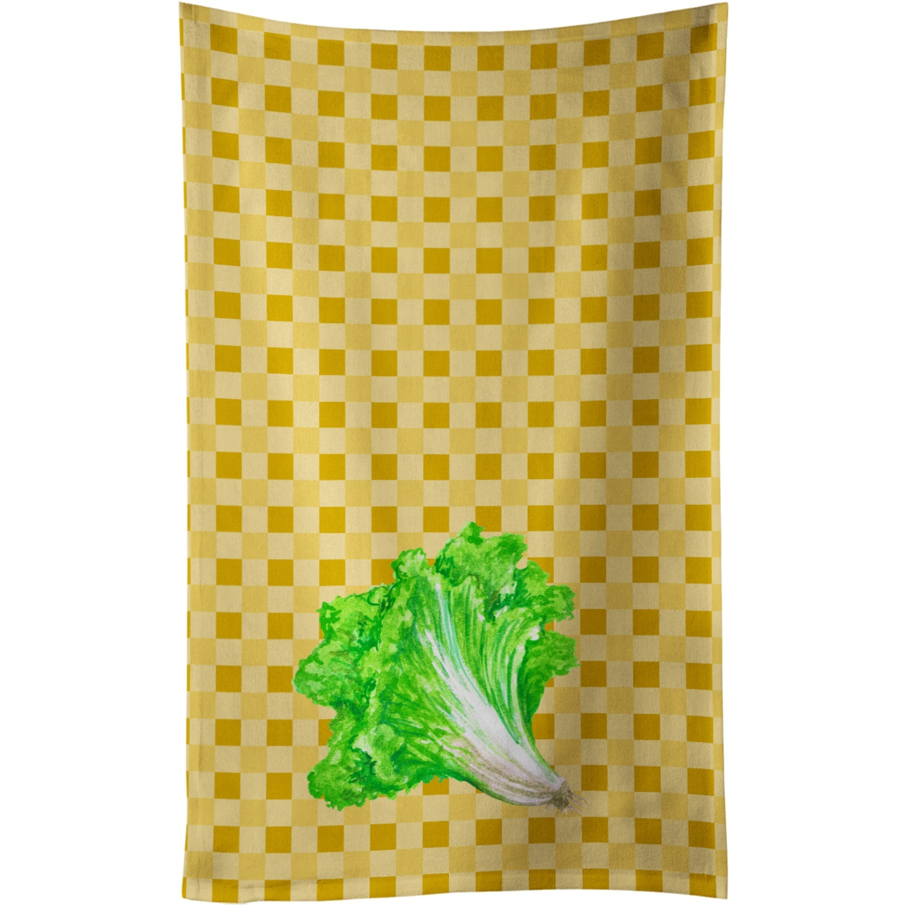 &quotCaroline's Treasures Lettuce on Basketweave Decorated dish towel, 25Hx15W, Multicolor"