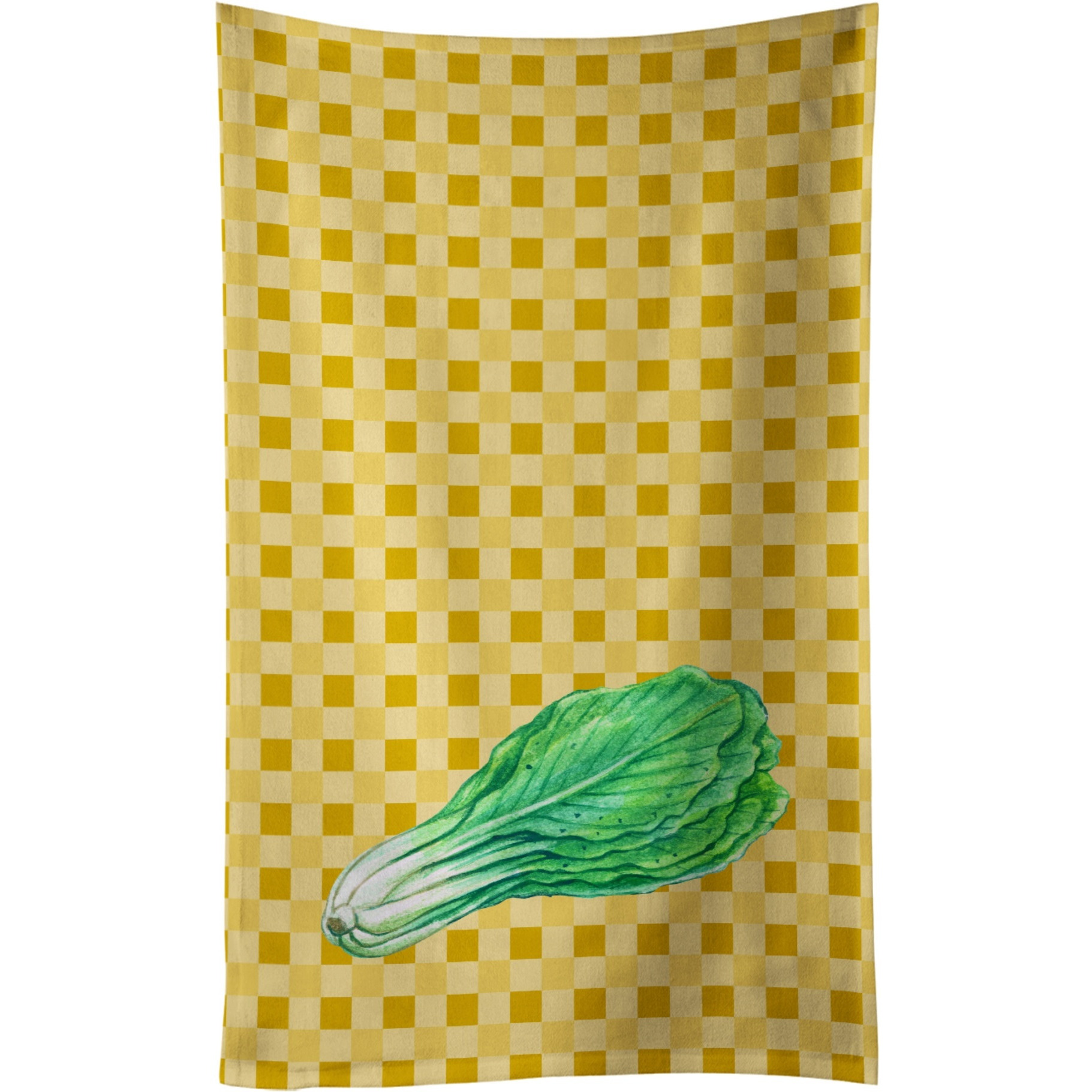 &quotCaroline's Treasures Mustard on Basketweave Decorated dish towel, 25Hx15W, Multicolor"