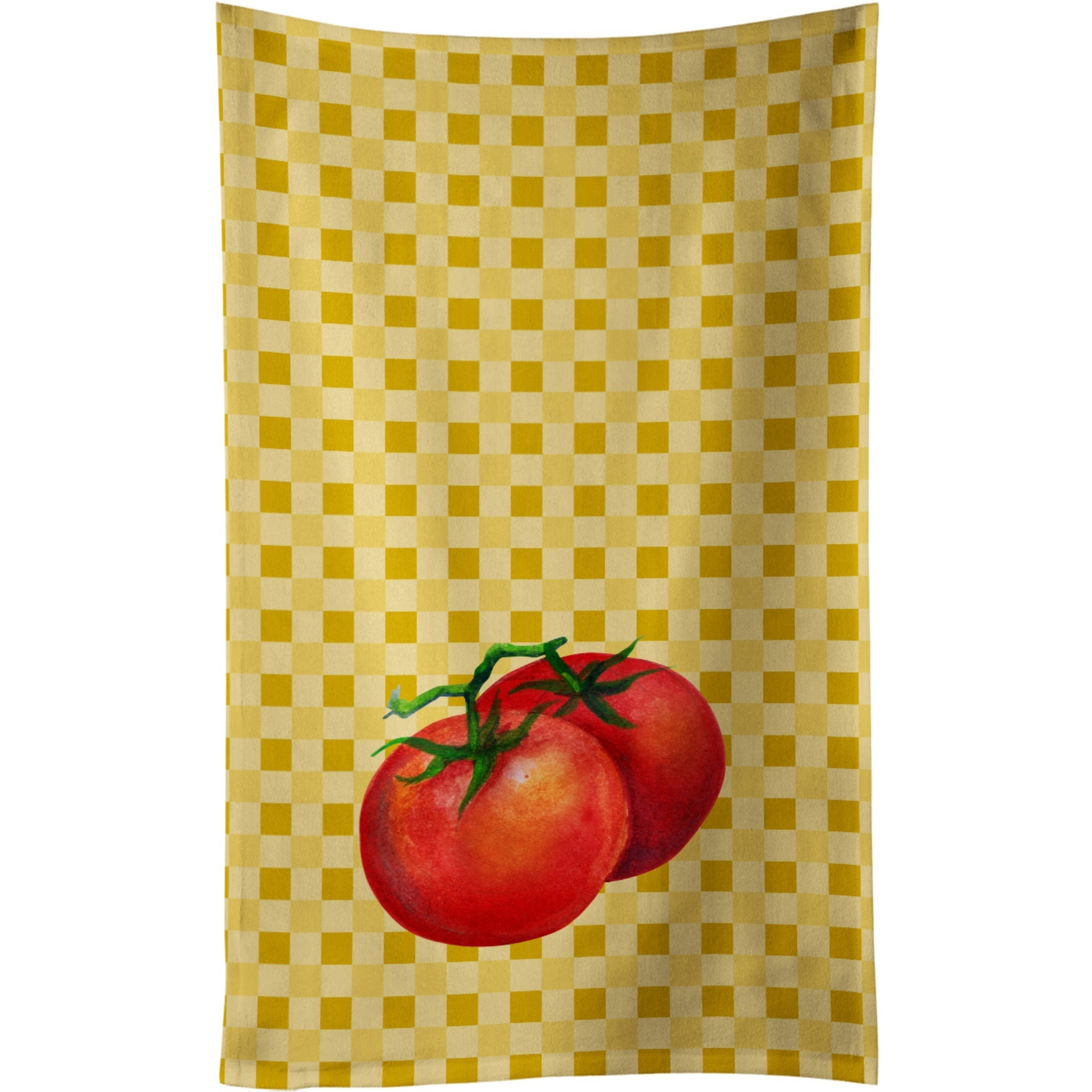 &quotCaroline's Treasures Tomato on Basketweave Decorated dish towel, 25Hx15W, Multicolor"