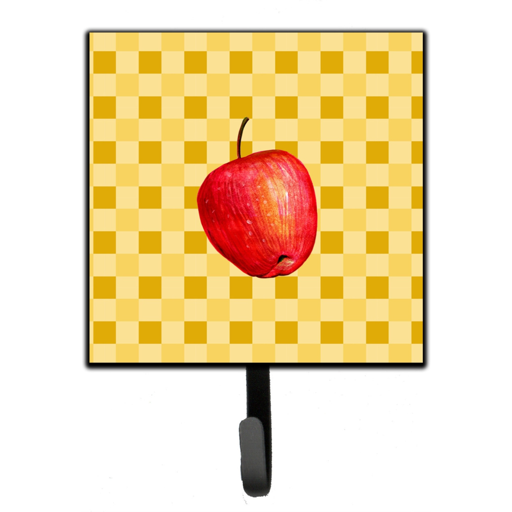 &quotCaroline's Treasures Whole Apple on Basketweave Wall Hook, Small, Multicolor"