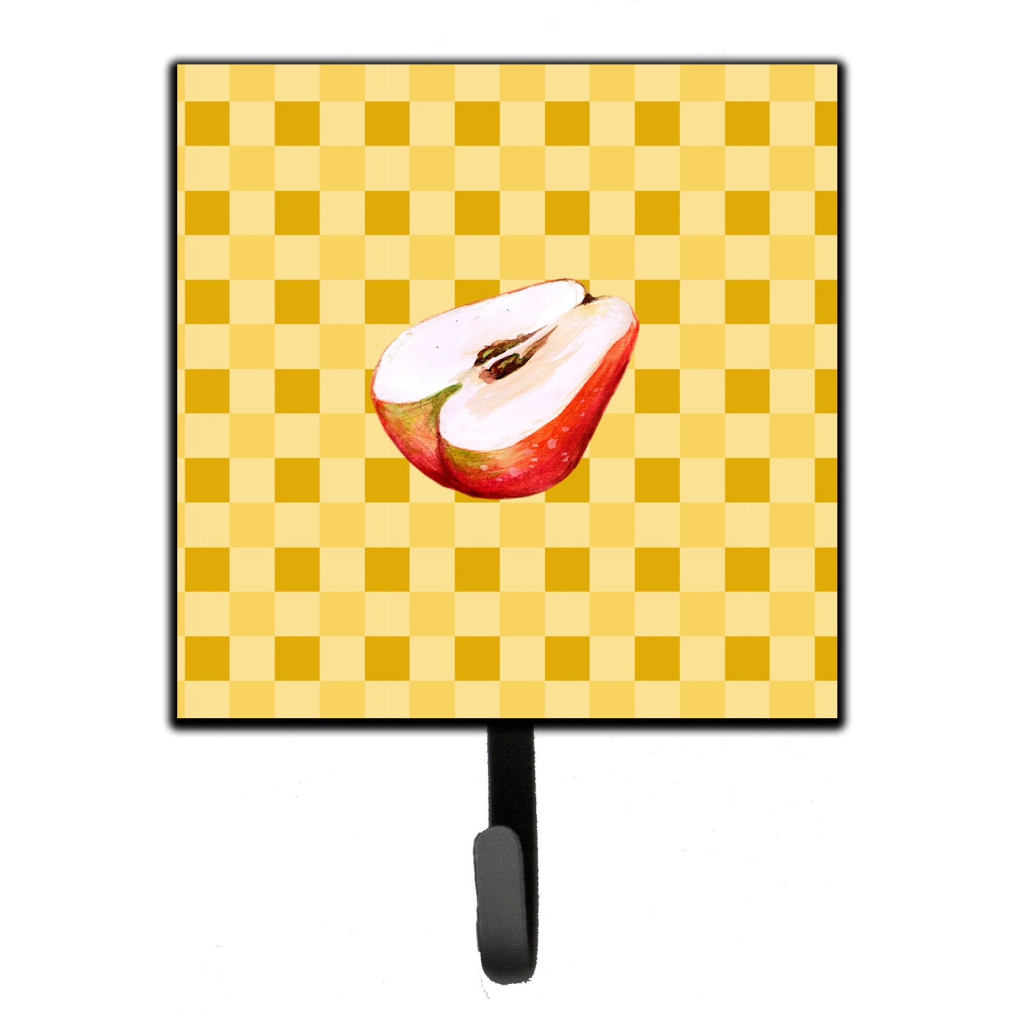 &quotCaroline's Treasures Sliced Apple on Basketweave Wall Hook, Small, Multicolor"