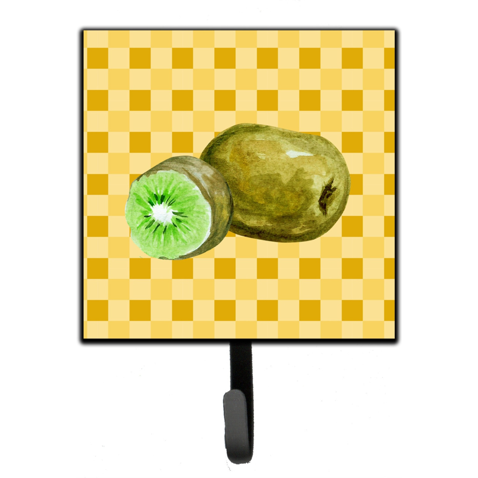 &quotCaroline's Treasures Kiwi on Basketweave Wall Hook, Small, Multicolor"