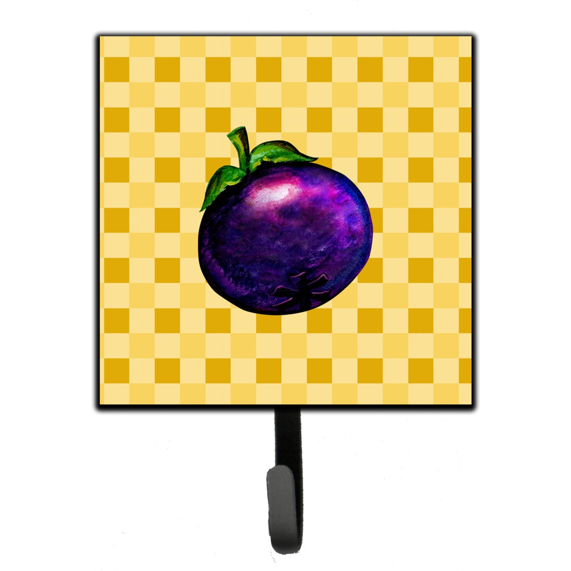 &quotCaroline's Treasures Mangosteen on Basketweave Wall Hook, Small, Multicolor"