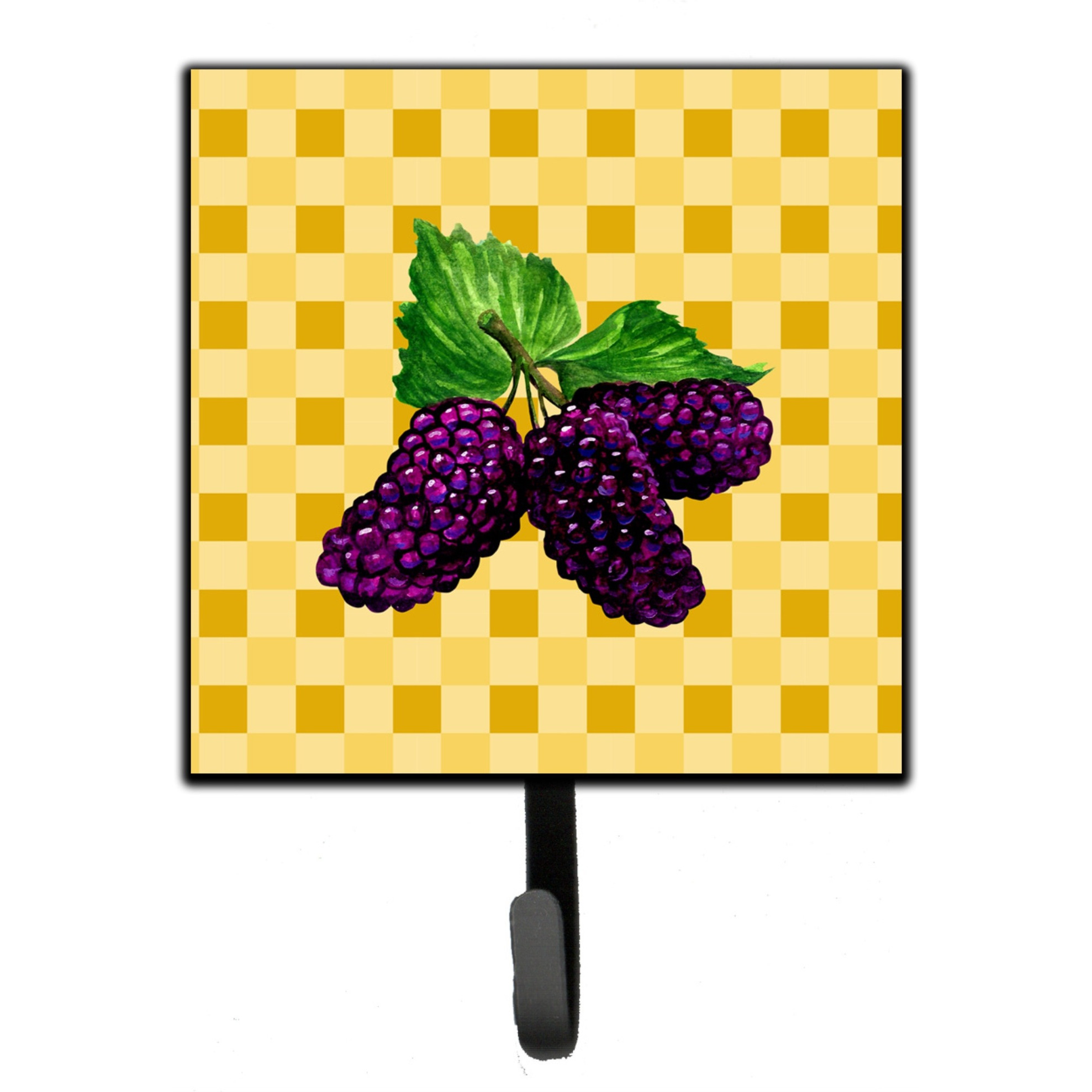 &quotCaroline's Treasures Mulberries on Basketweave Wall Hook, Small, Multicolor"