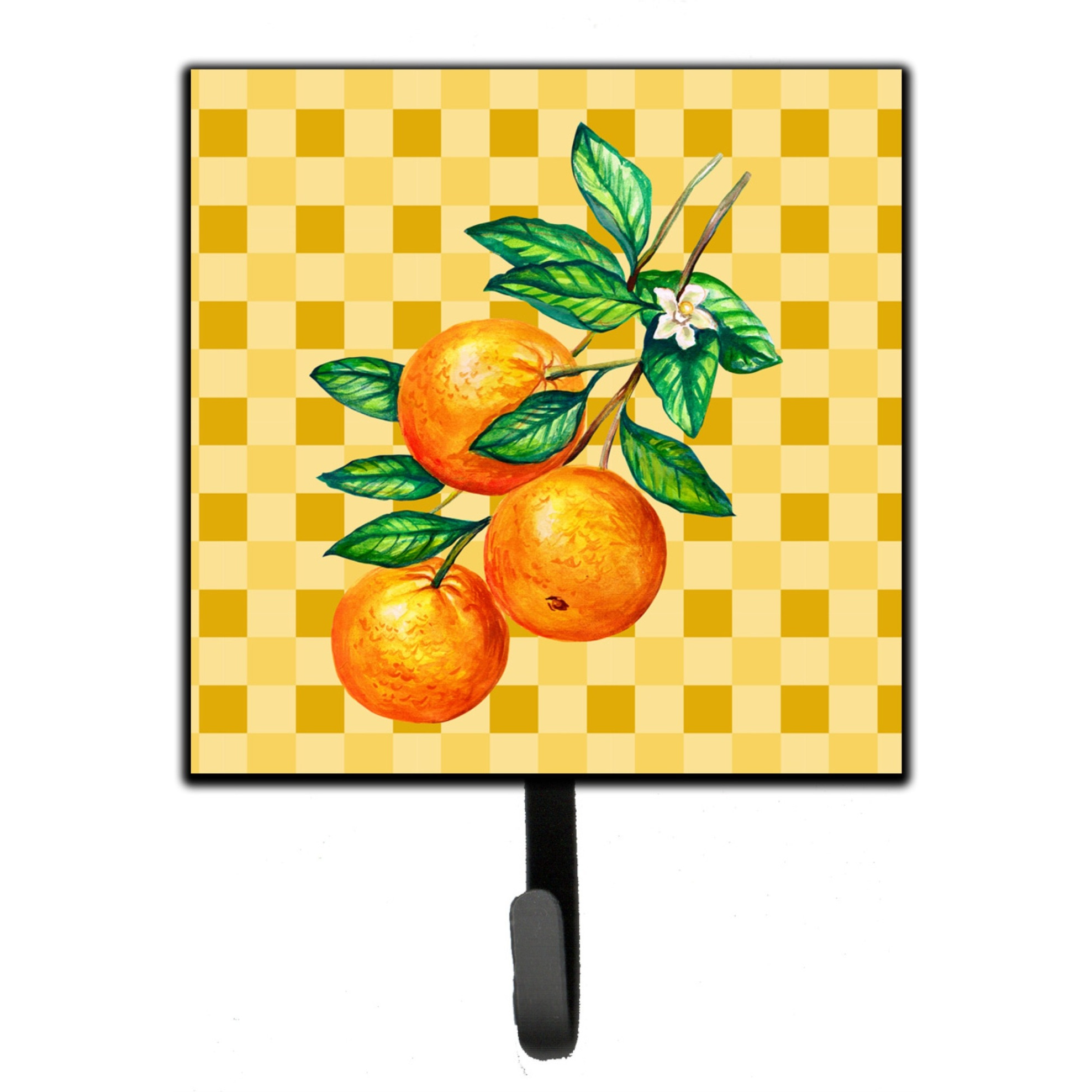 &quotCaroline's Treasures Oranges on Branch on Basketweave Wall Hook, Small, Multicolor"