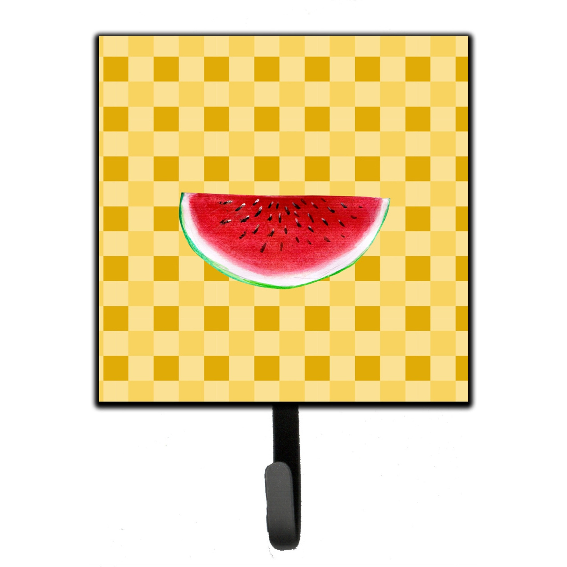 &quotCaroline's Treasures Sliced Watermelon on Basketweave Wall Hook, Small, Multicolor"