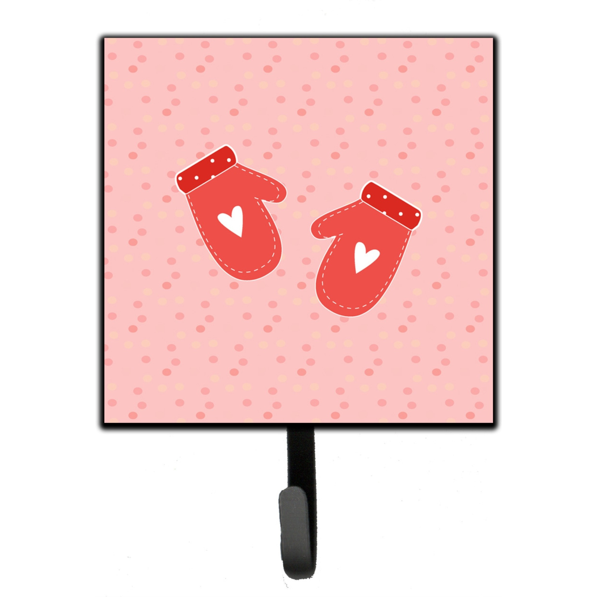 &quotCaroline's Treasures Oven Mitts Pink Wall Hook, Small, Multicolor"