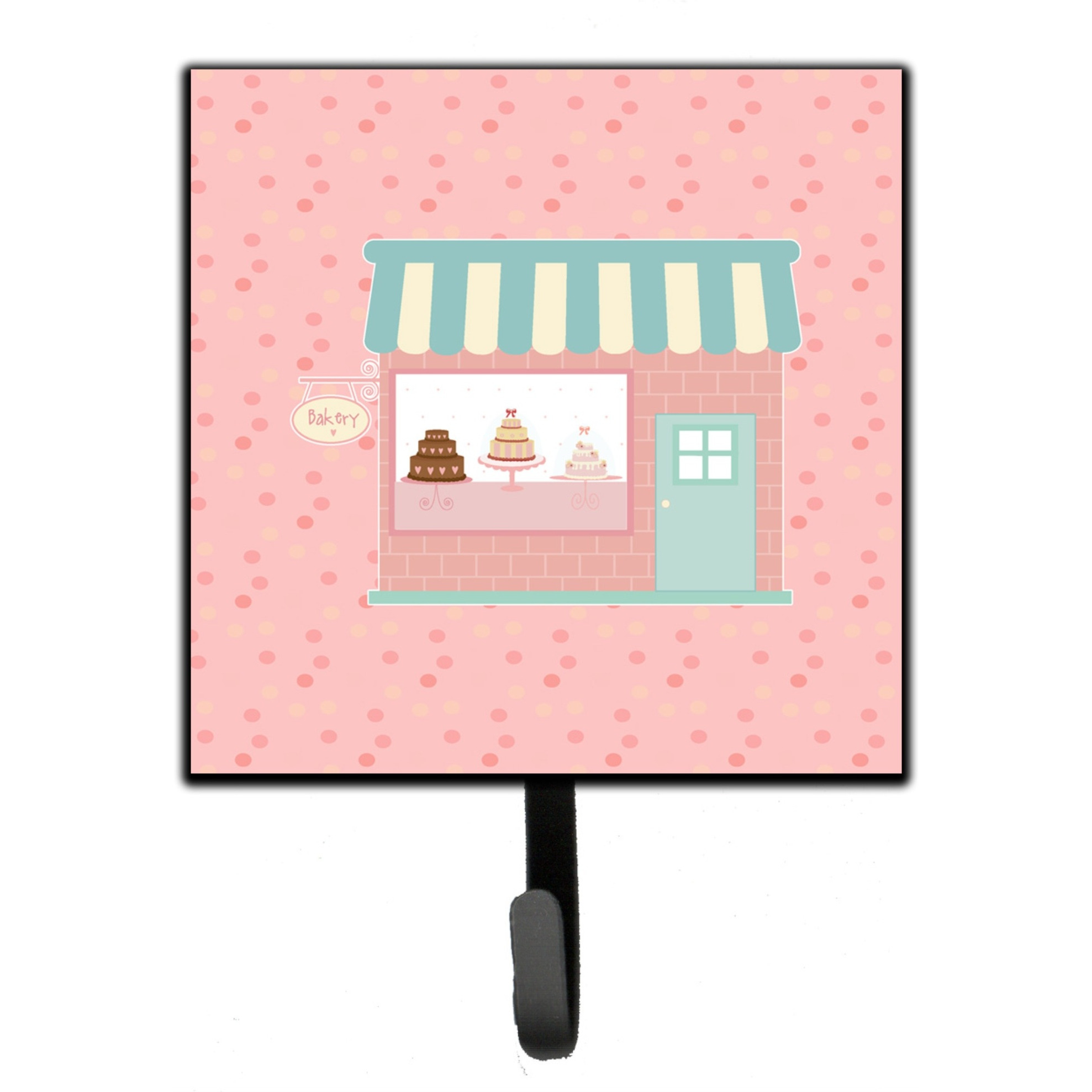 &quotCaroline's Treasures Bake Shoppe Pink Wall Hook, Small, Multicolor"