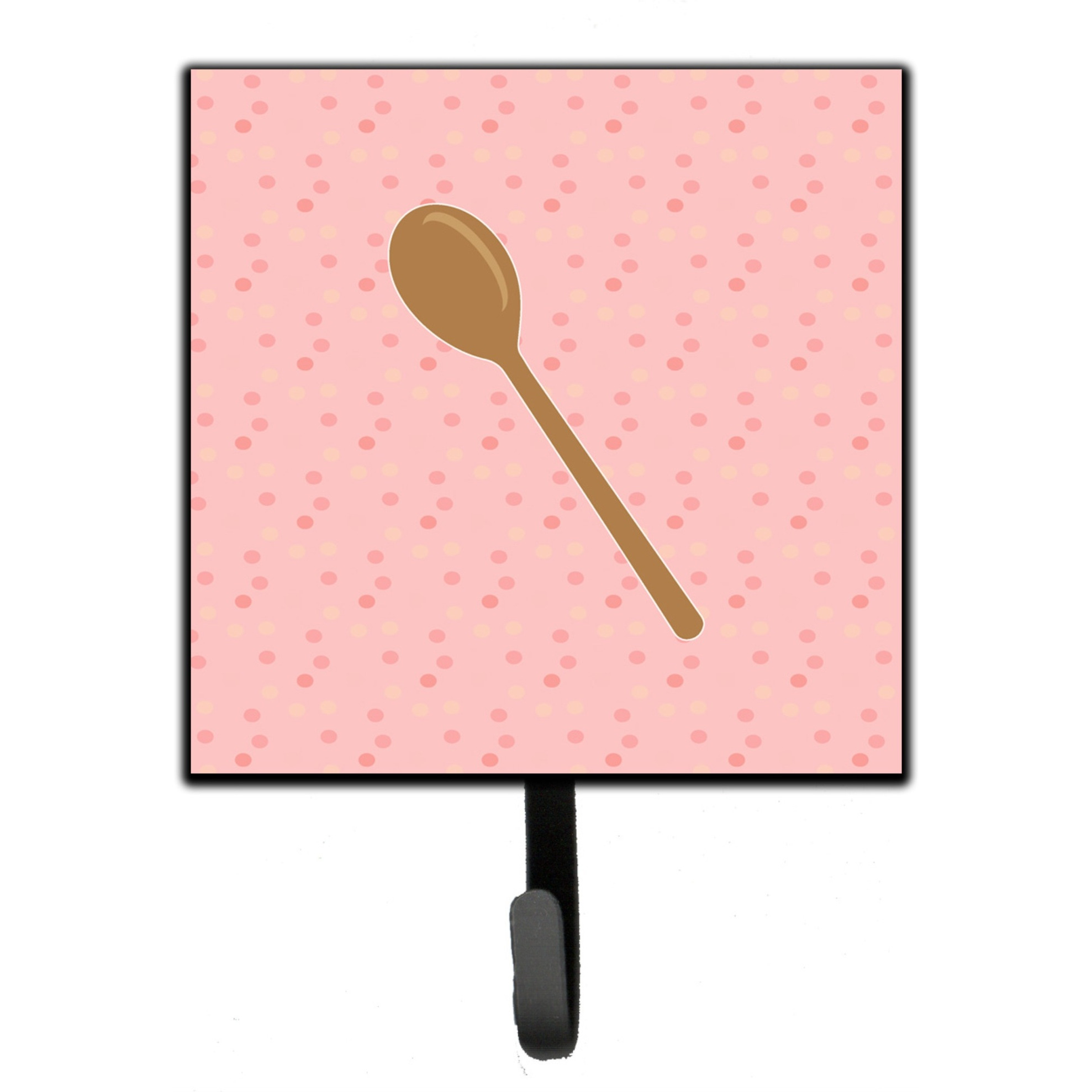 &quotCaroline's Treasures Wooden Spoon Pink Wall Hook, Small, Multicolor"